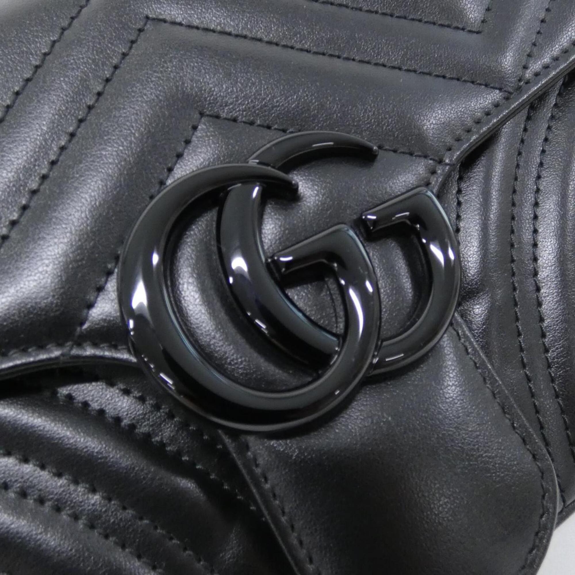 Gucci Black Leather Shoulder Bag (Pre-Owned)