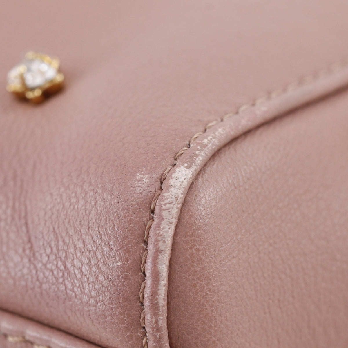 Fendi Peekaboo Pink Leather Handbag (Pre-Owned)