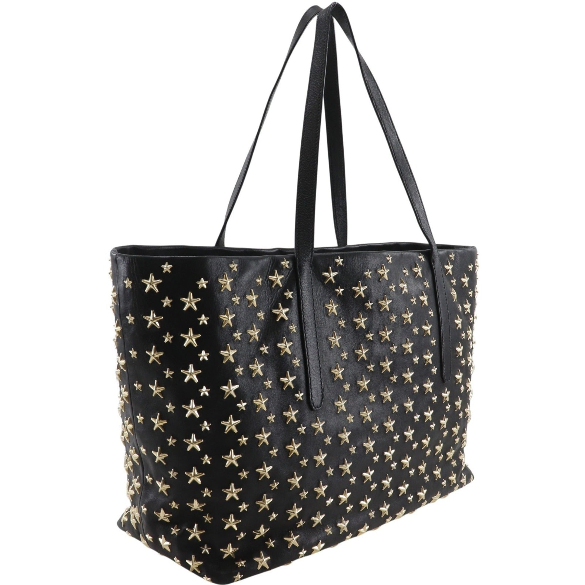 Jimmy Choo Black Leather Tote Bag (Pre-Owned)