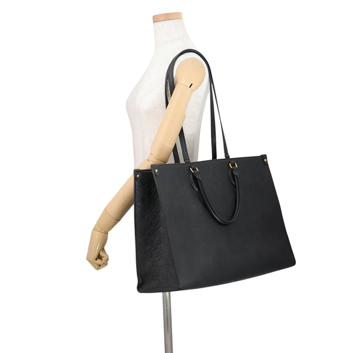 Louis Vuitton Black Monogram Noir Monogram Empreinte Handbag Tote Bag (Pre-Owned)