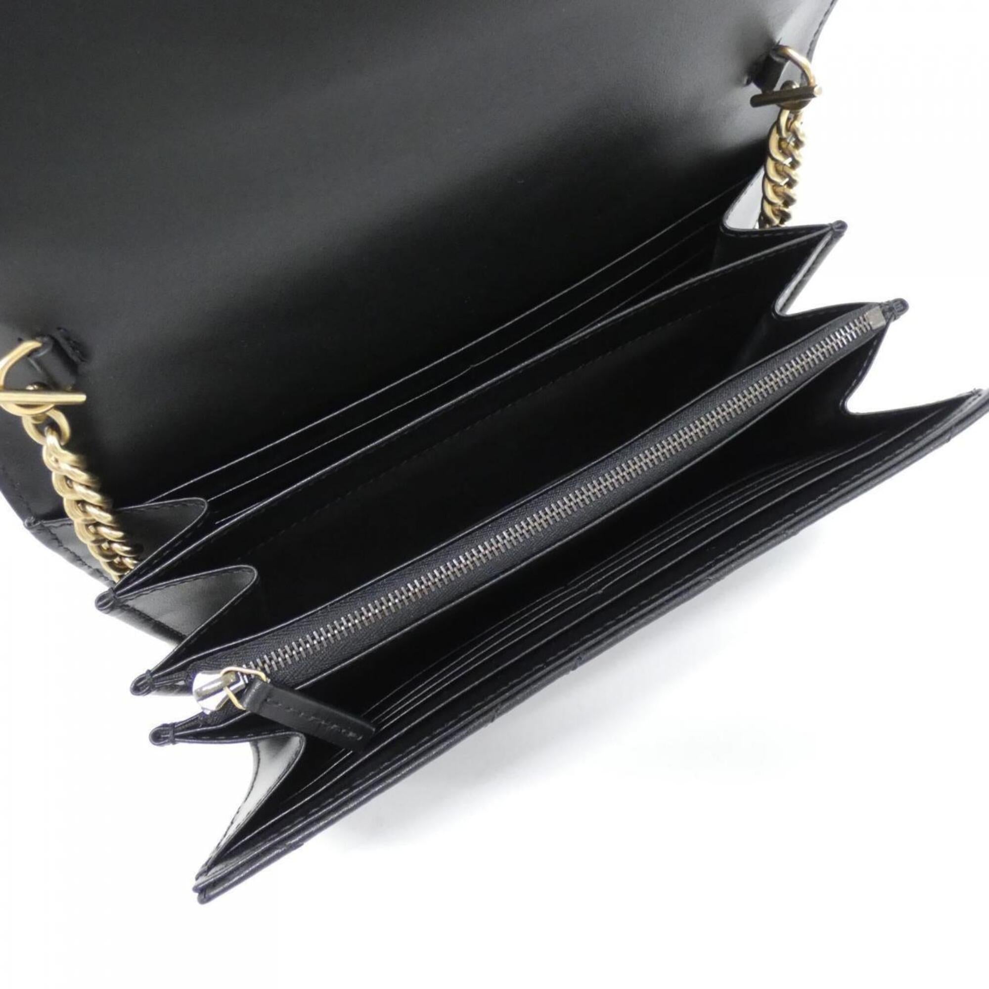 Gucci Black Quilting Leather Shoulder Bag (Pre-Owned)