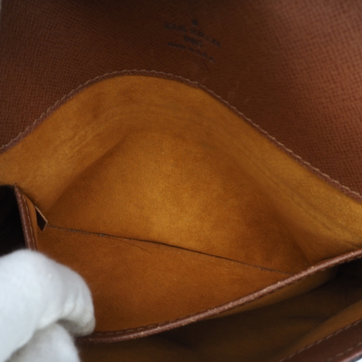 Louis Vuitton Monogram Beige Brown Coated Canvas Leather Shoulder Bag (Pre-Owned)