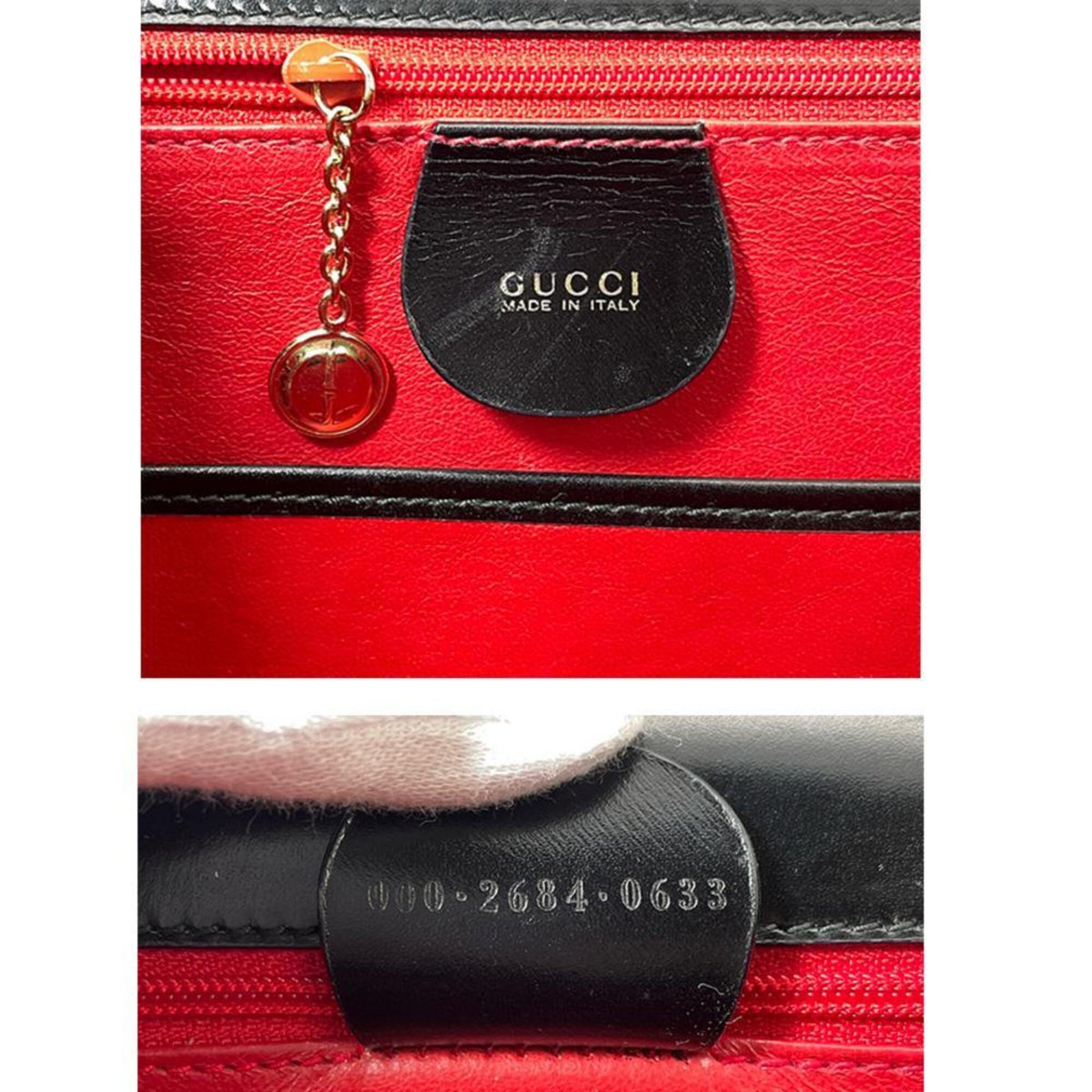 Gucci Black Leather Handbag (Pre-Owned)