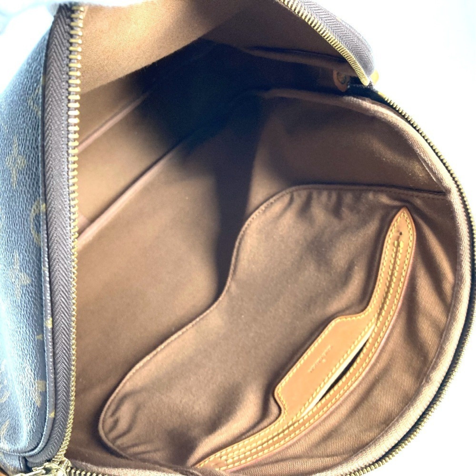 Louis Vuitton Brown Monogram Canvas Shoulder Bag Tote Bag (Pre-Owned)