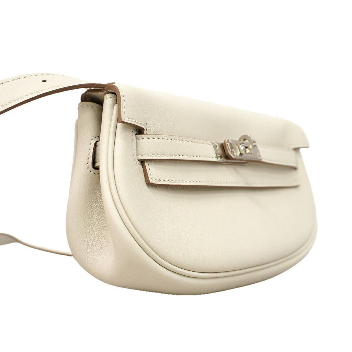 Hermes White Swift Leather Fanny Pack (Pre-Owned)