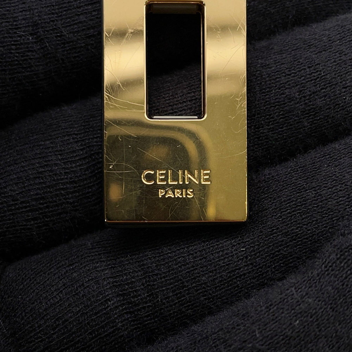 Celine Black Leather Handbag Shoulder Bag (Pre-Owned)