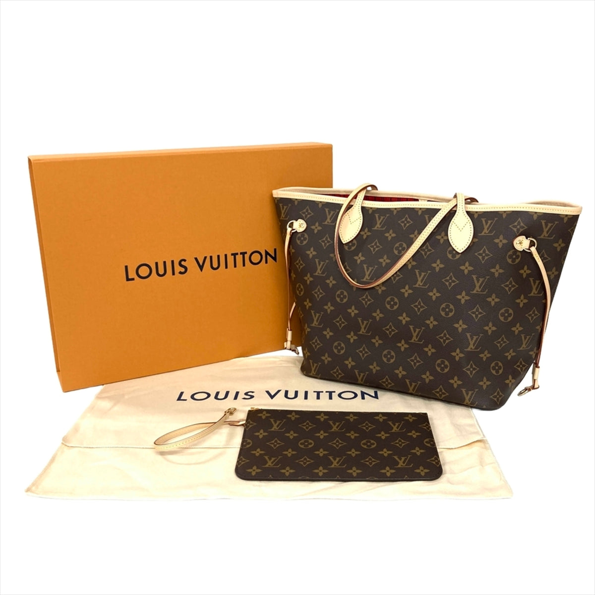 Louis Vuitton Brown Monogram Monogram Pouch Tote Bag (Pre-Owned)