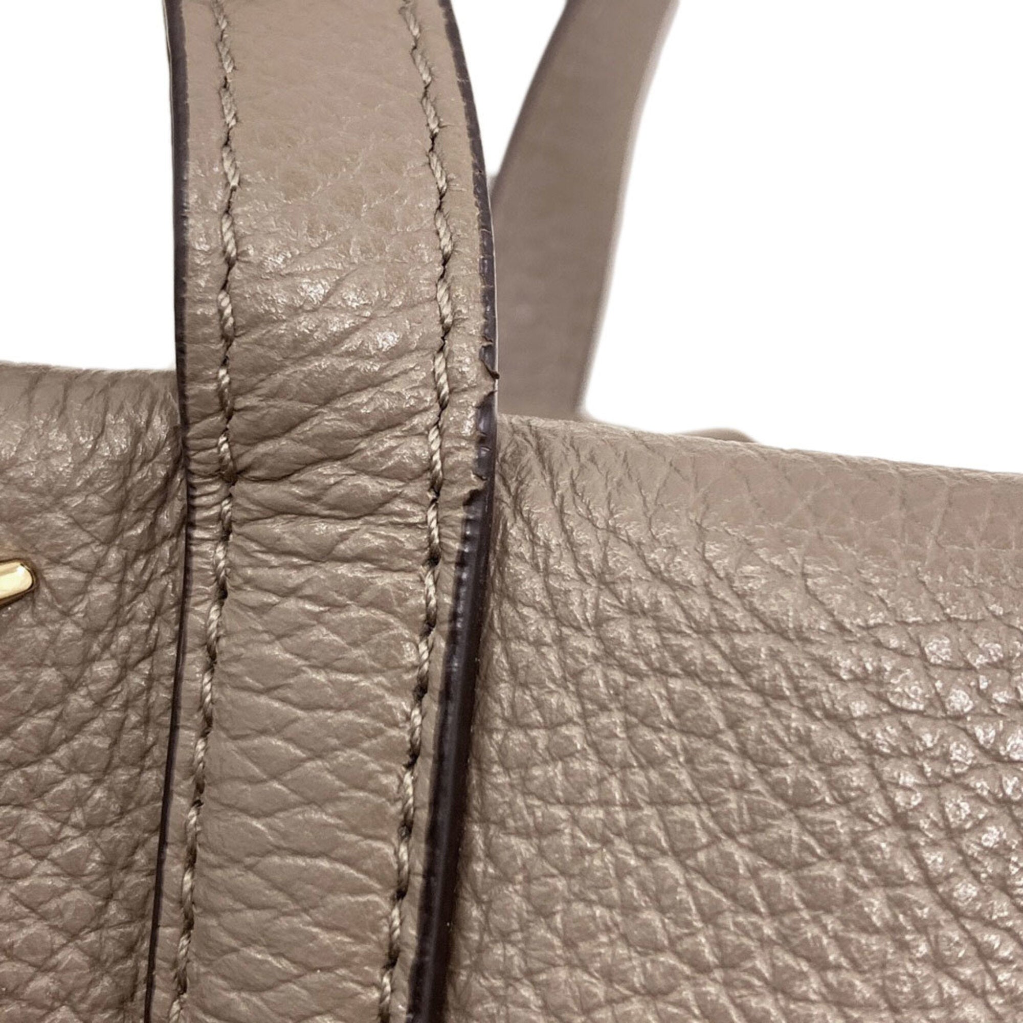 Jimmy Choo Grayish Leather Handbag (Pre-Owned)