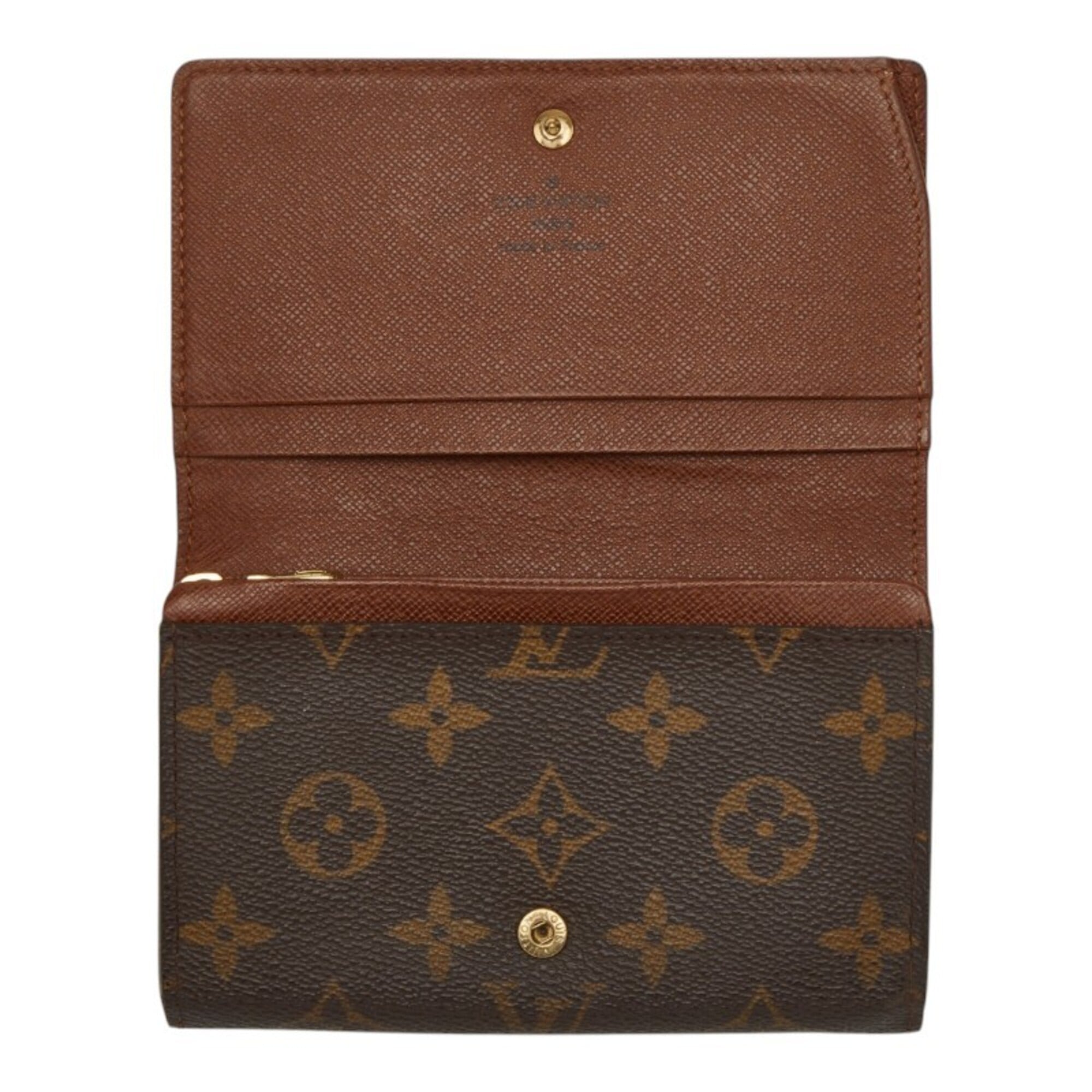 Louis Vuitton Brown Pvc Leather Wallet (Bi-Fold) (Pre-Owned)