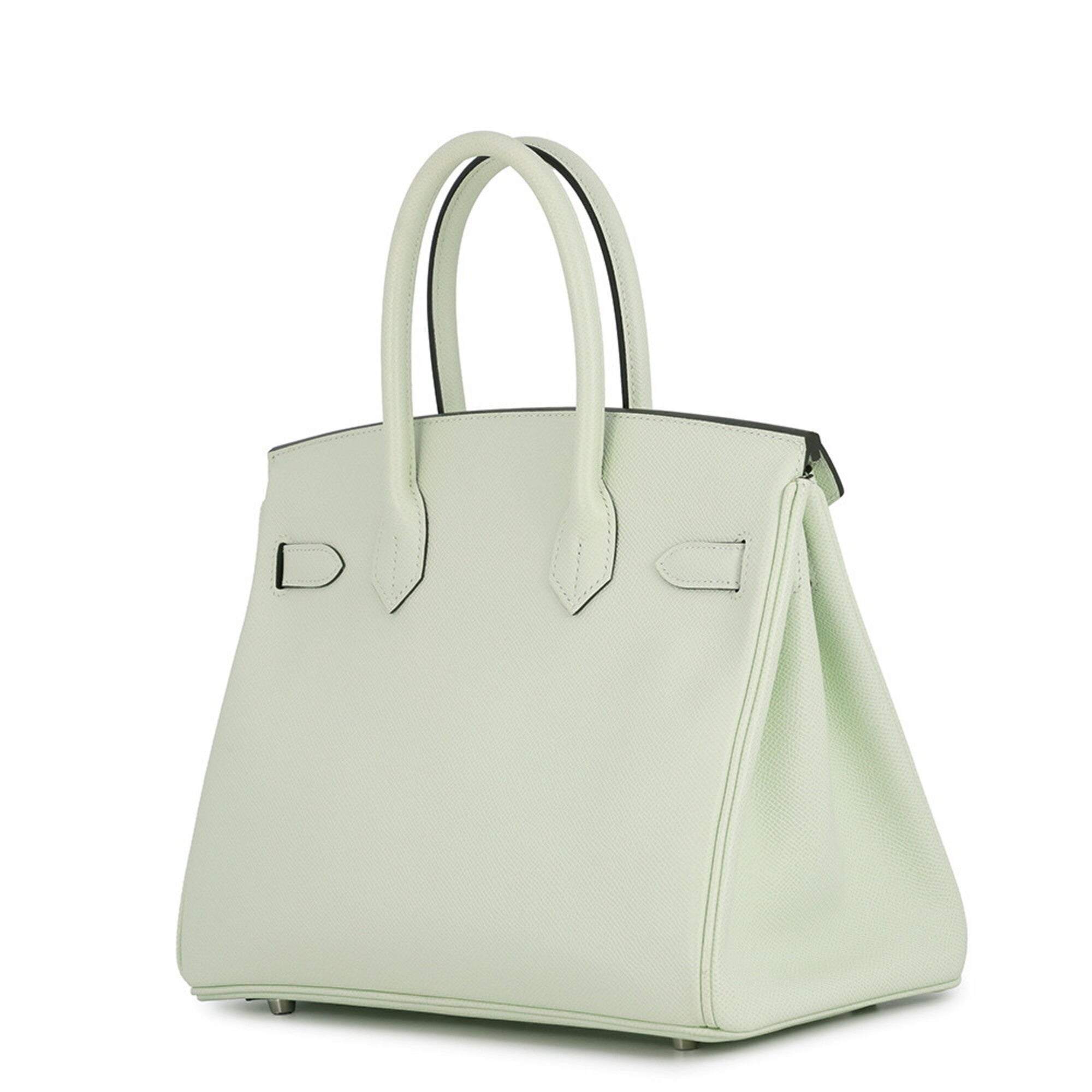 Hermes Silver Epsom Leather Handbag (Pre-Owned)
