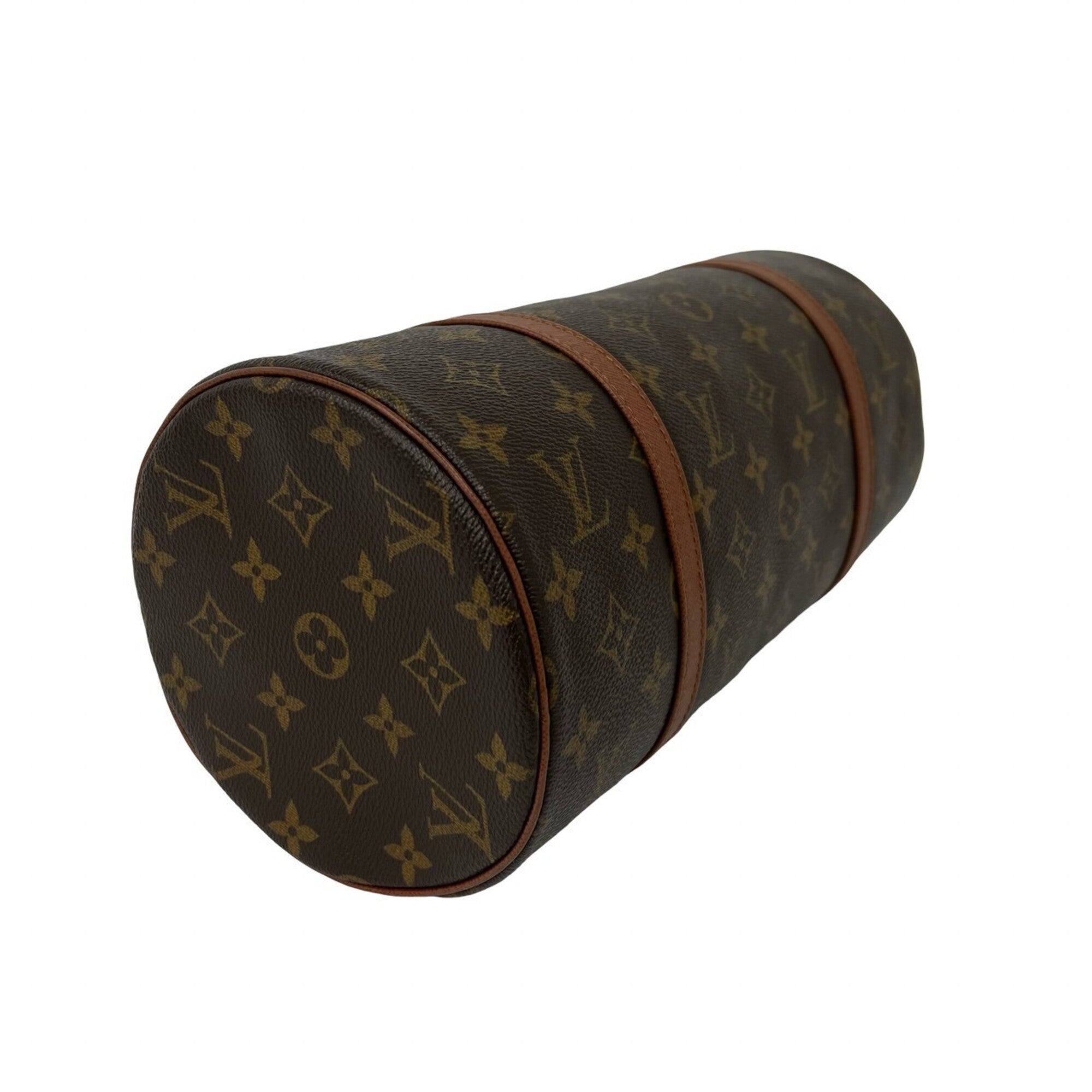 Louis Vuitton Brown Leather Pvc Handbag (Pre-Owned)