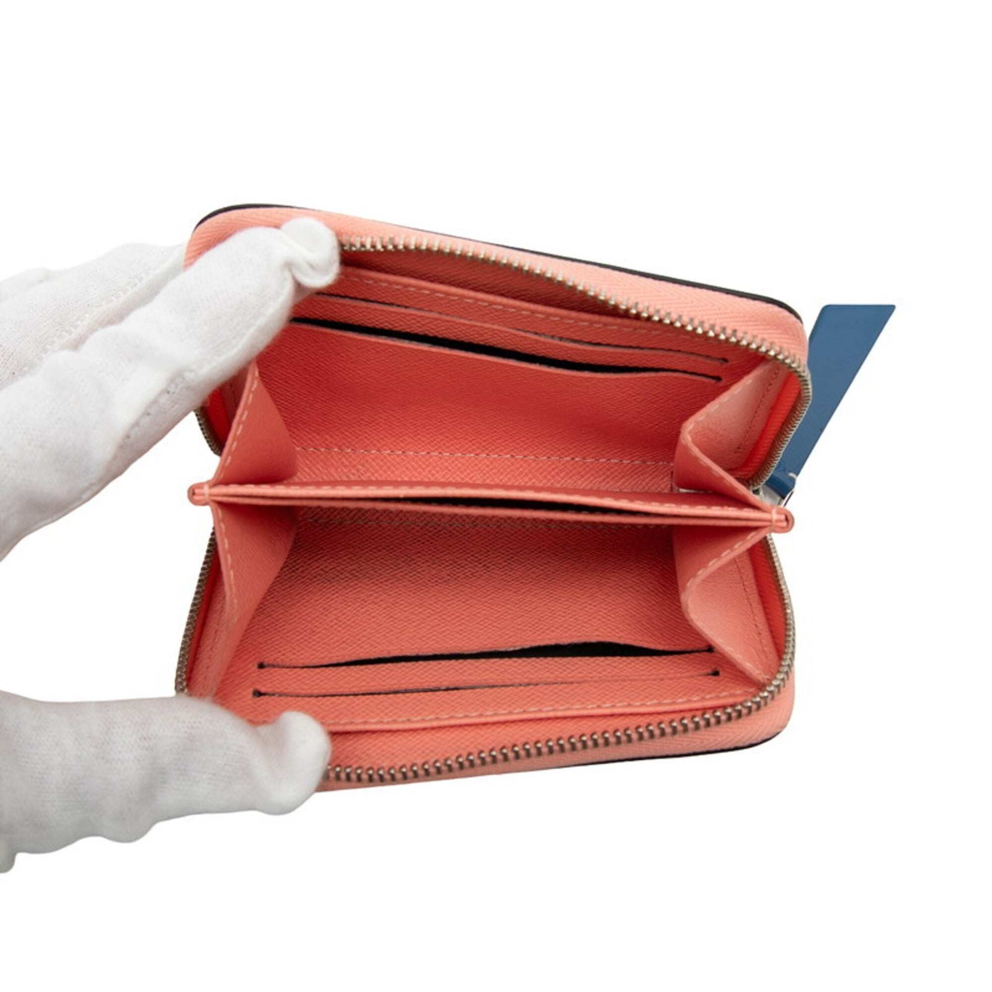 Louis Vuitton Epi Blue Pink Leather Coin Purse/Coin Case (Pre-Owned)