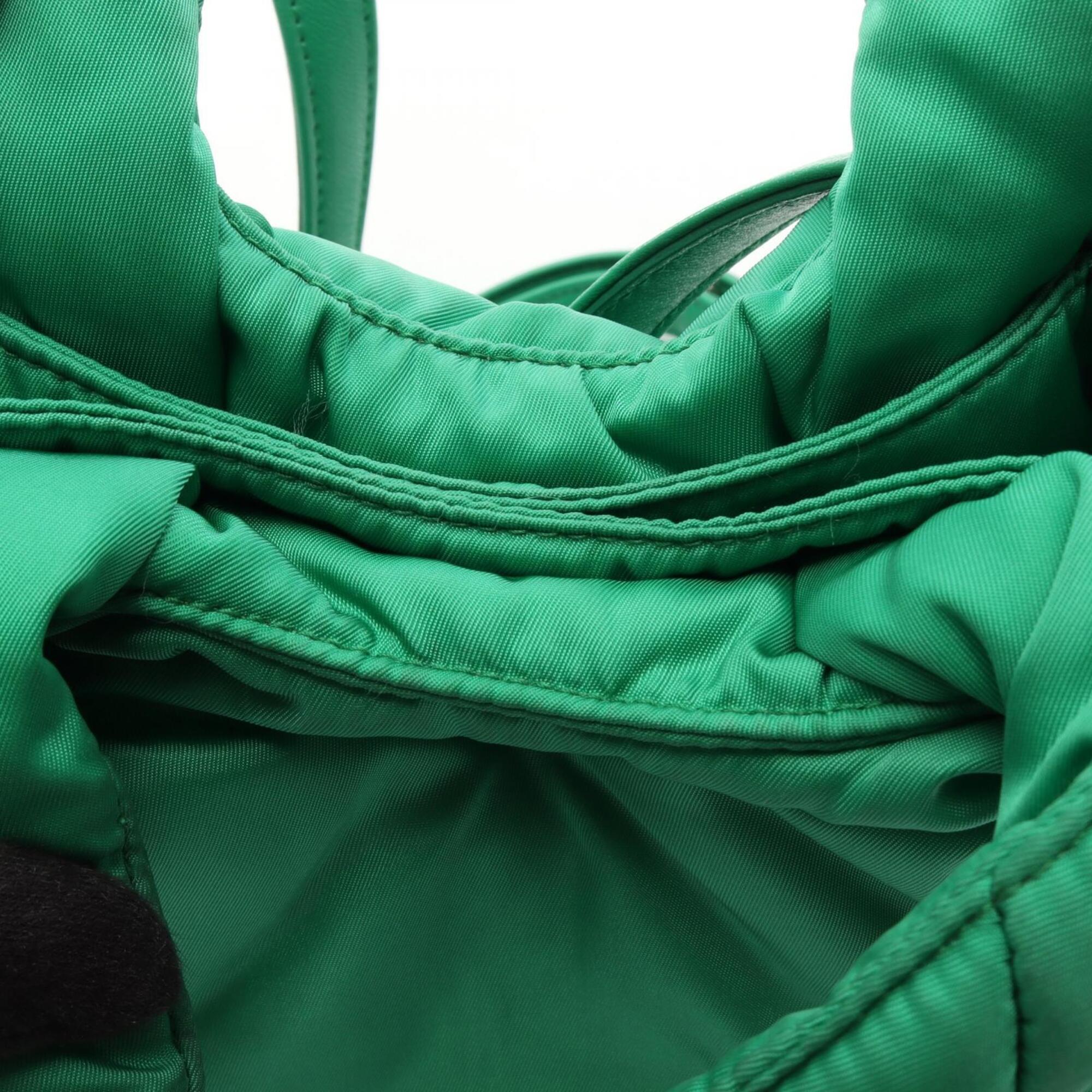 Prada Green Nylon Handbag (Pre-Owned)