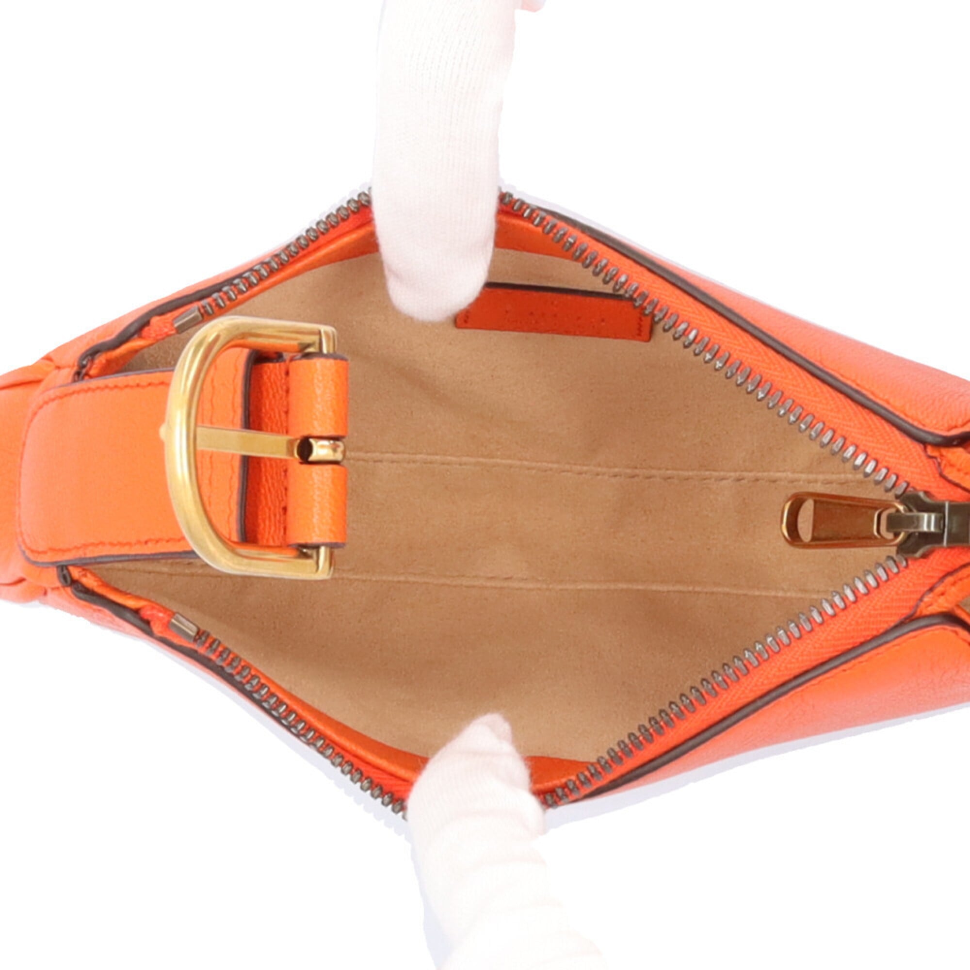 Gucci Gg Marmont Orange Leather Handbag (Pre-Owned)
