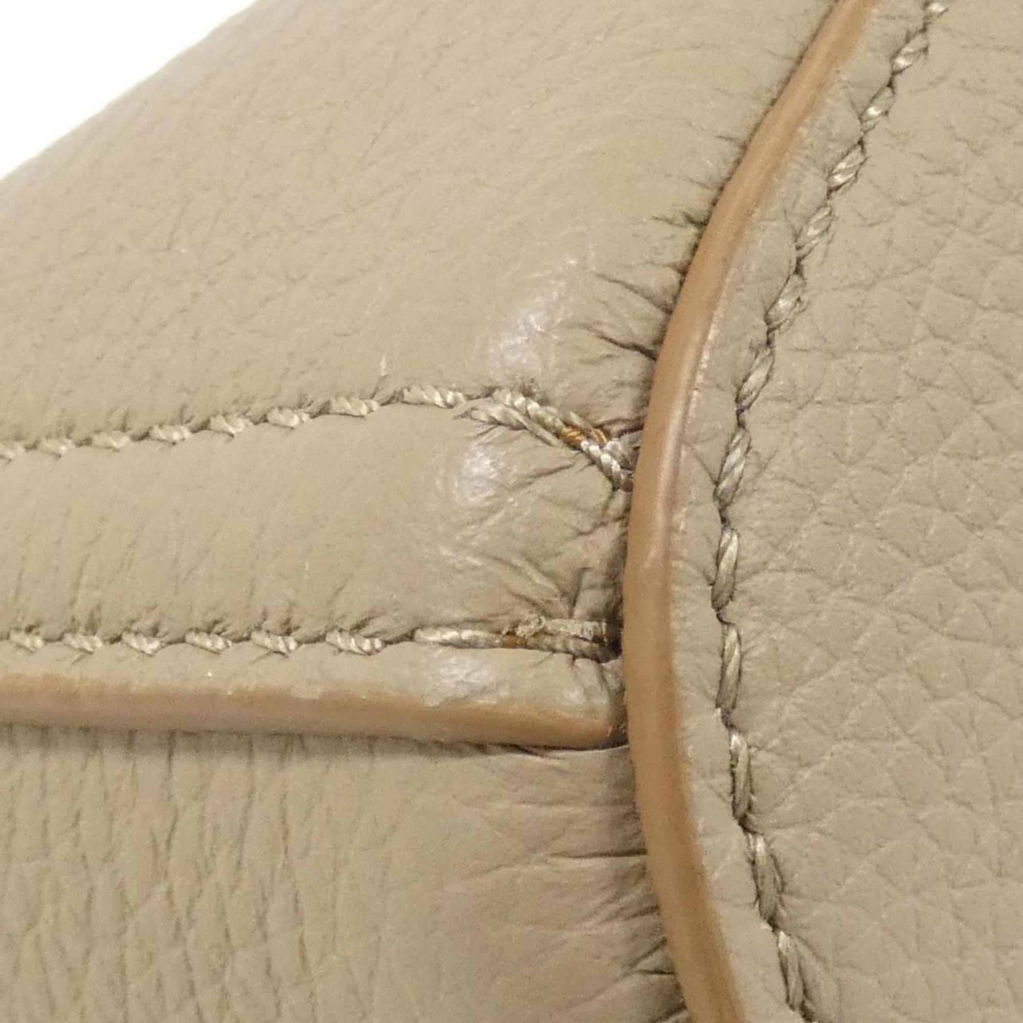 Loewe Sand Leather Handbag (Pre-Owned)