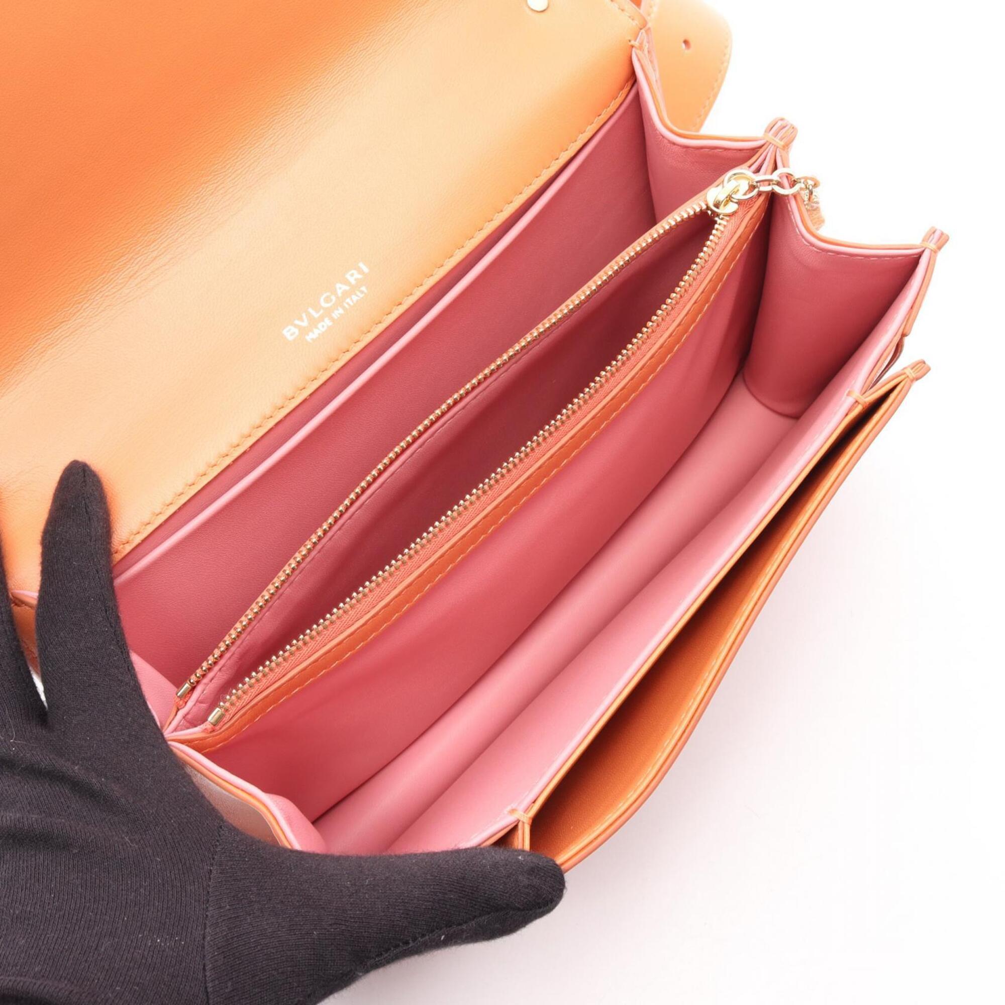 Bvlgari Orange Leather Handbag (Pre-Owned)