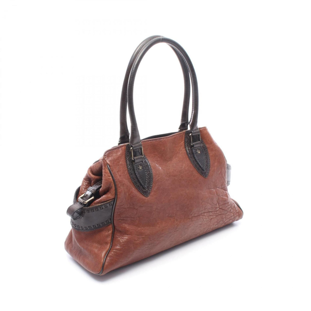 Fendi Brown Leather Handbag (Pre-Owned)