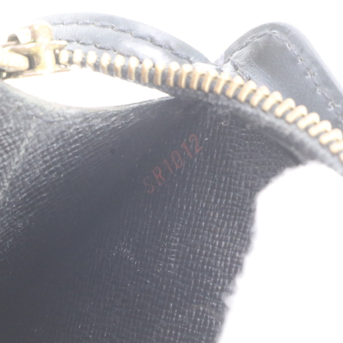 Louis Vuitton Noir Leather Clutch Bag Pochette Pouch (Pre-Owned)