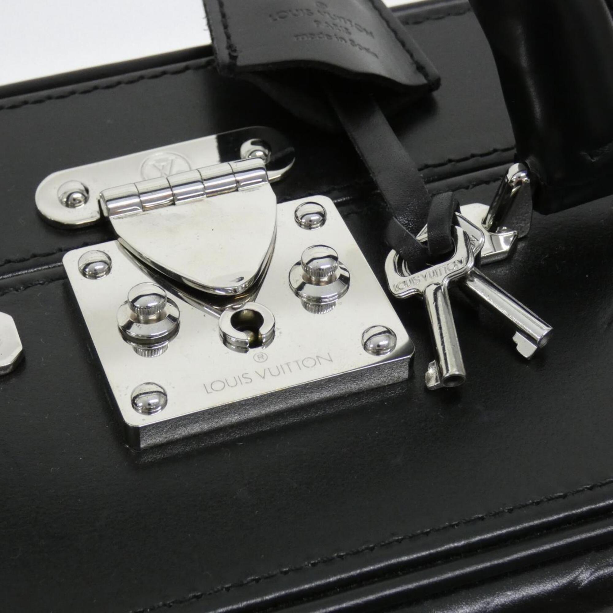 Louis Vuitton Black Leather Handbag (Pre-Owned)