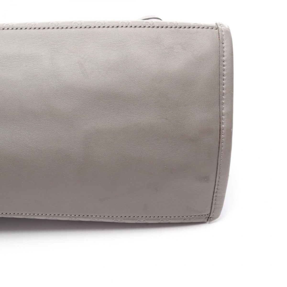 Gucci Gray Leather Handbag (Pre-Owned)