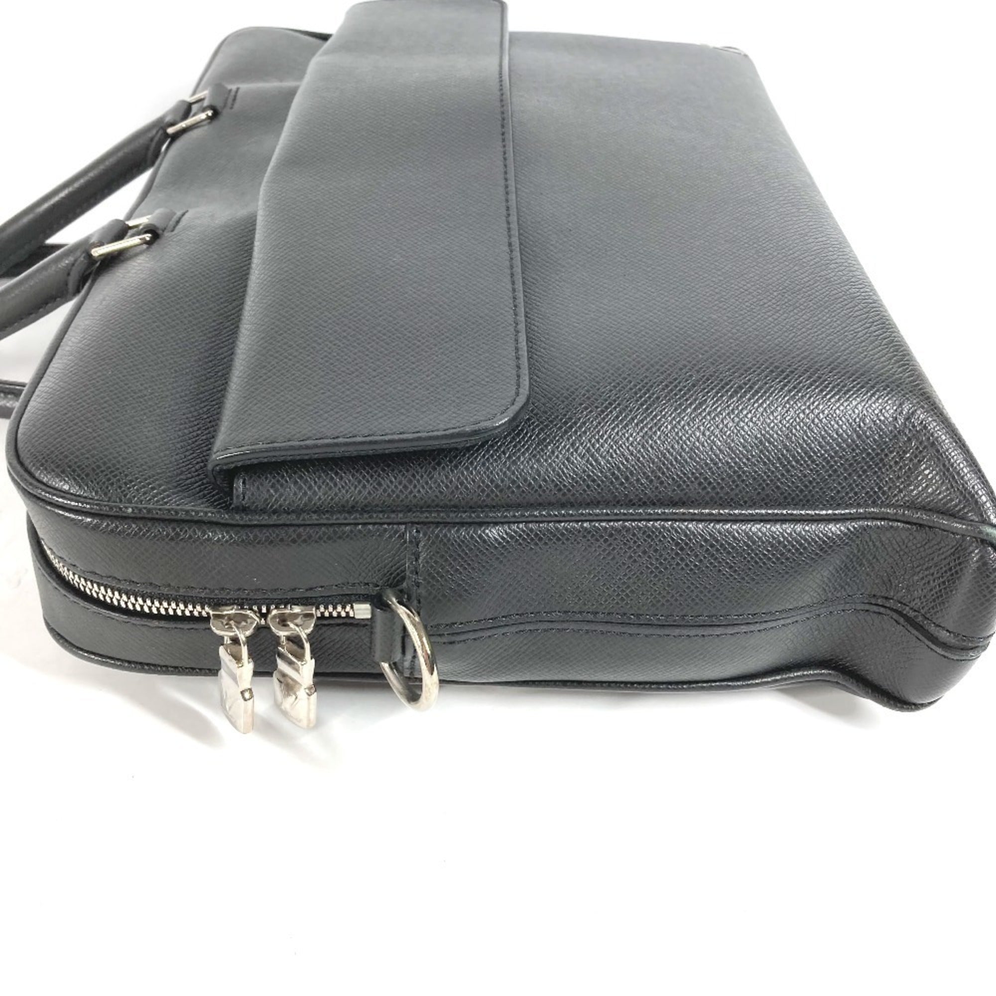 Louis Vuitton Ardoise Black Taiga Leather Briefcase (Pre-Owned)