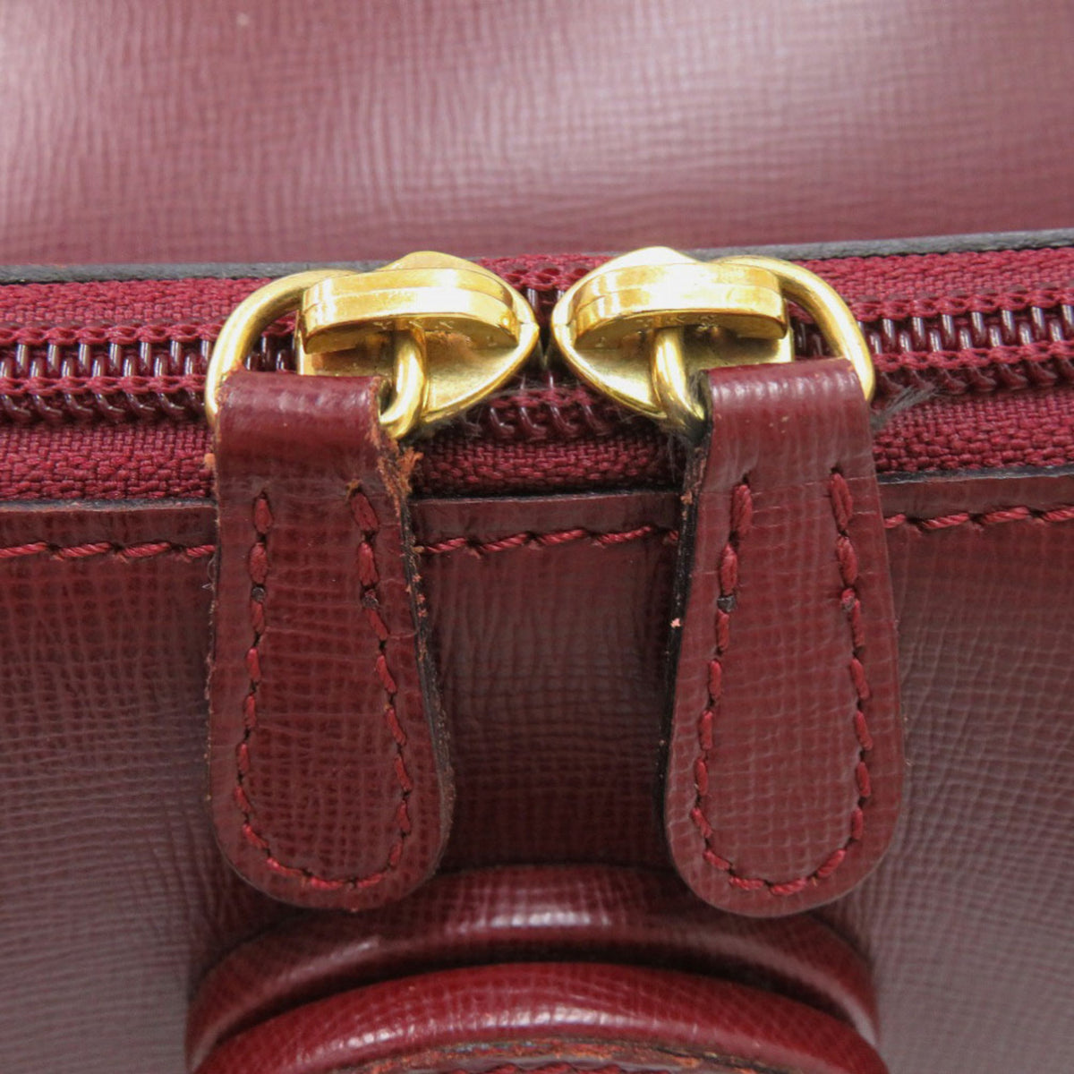 Cartier Bordeaux Leather Backpack (Pre-Owned)