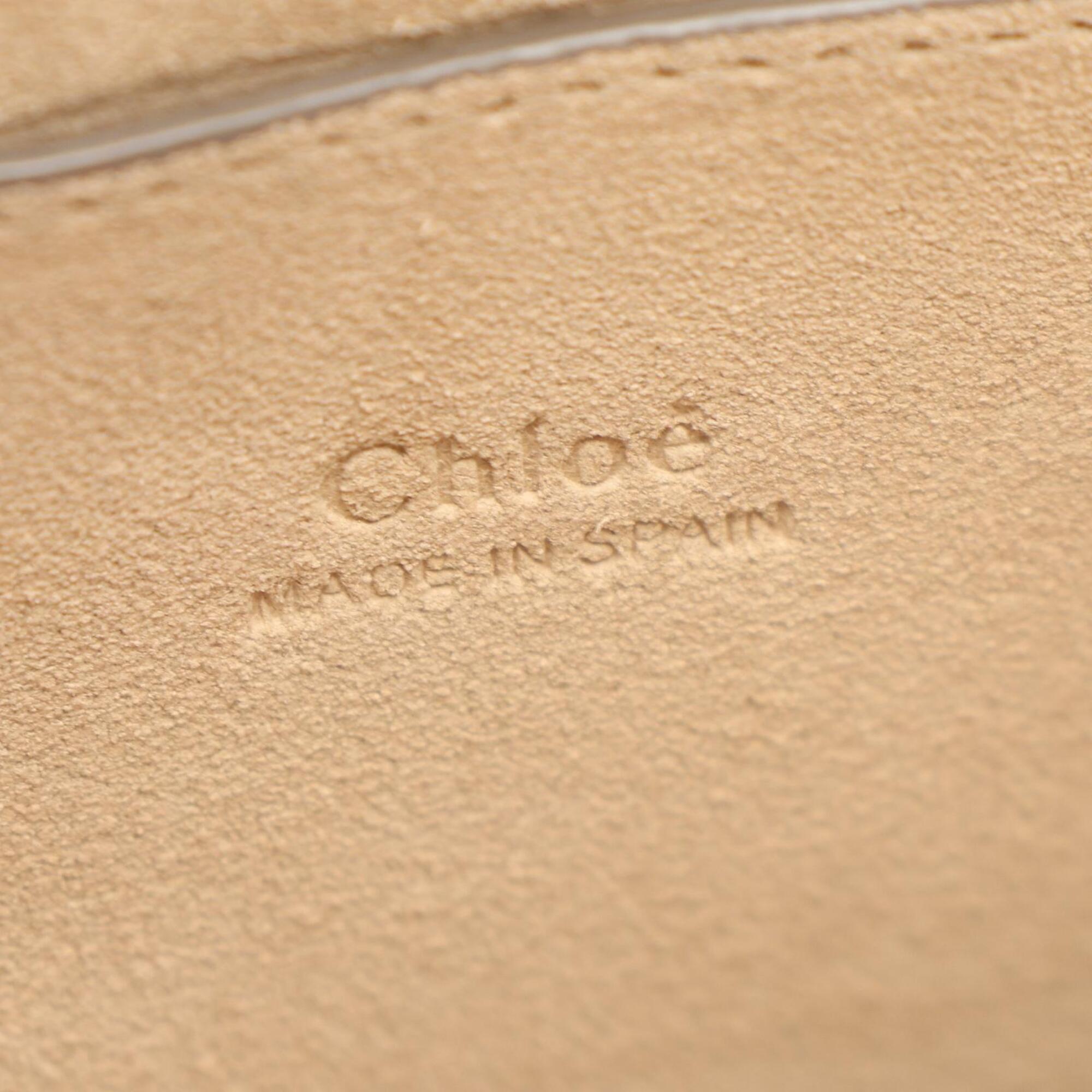 Chloé Beige Leather Suede Handbag Shoulder Bag (Pre-Owned)