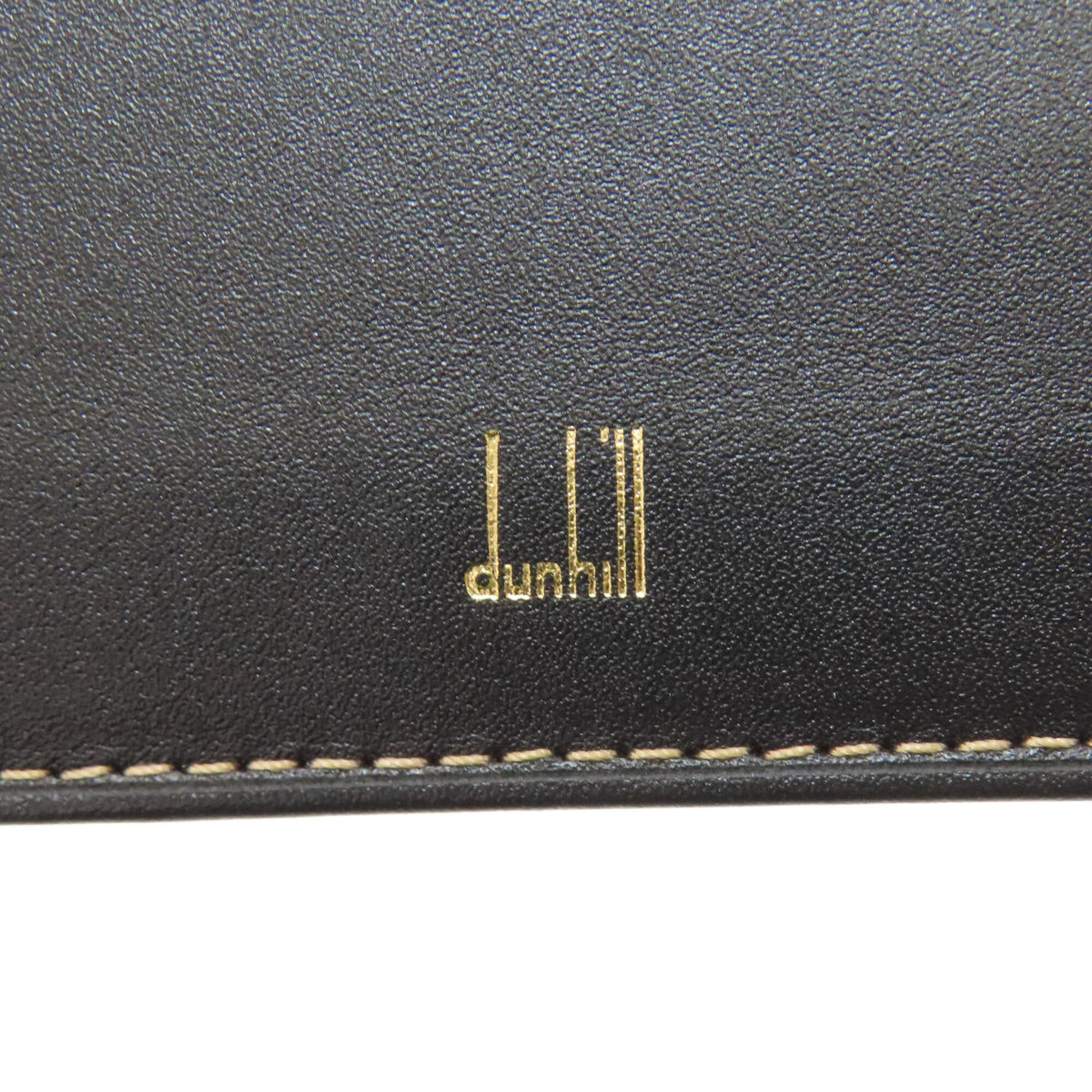 Dunhill Black Leather Long Bill Wallet (Bi-Fold) (Pre-Owned)