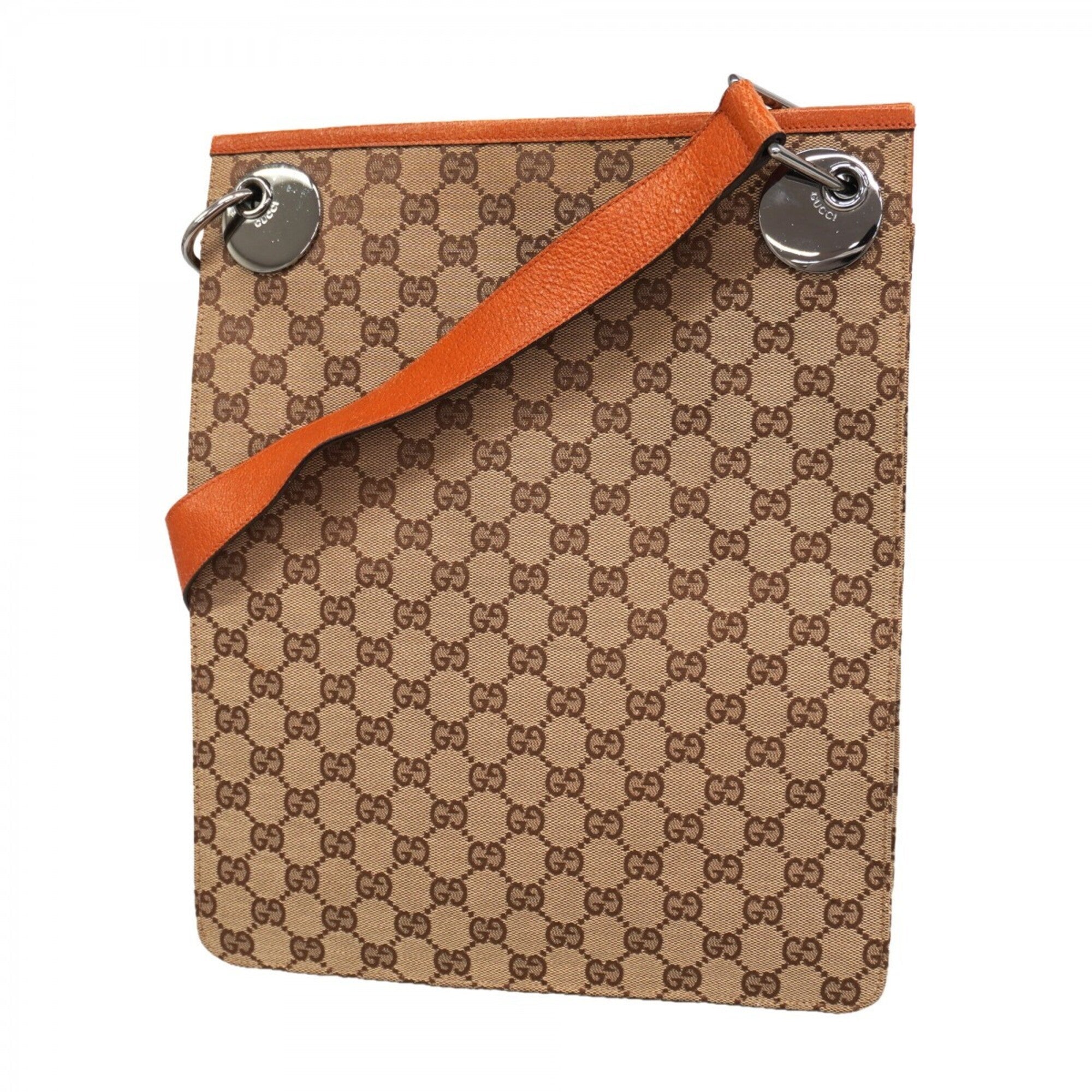 Gucci Brown Canvas Shoulder Bag (Pre-Owned)