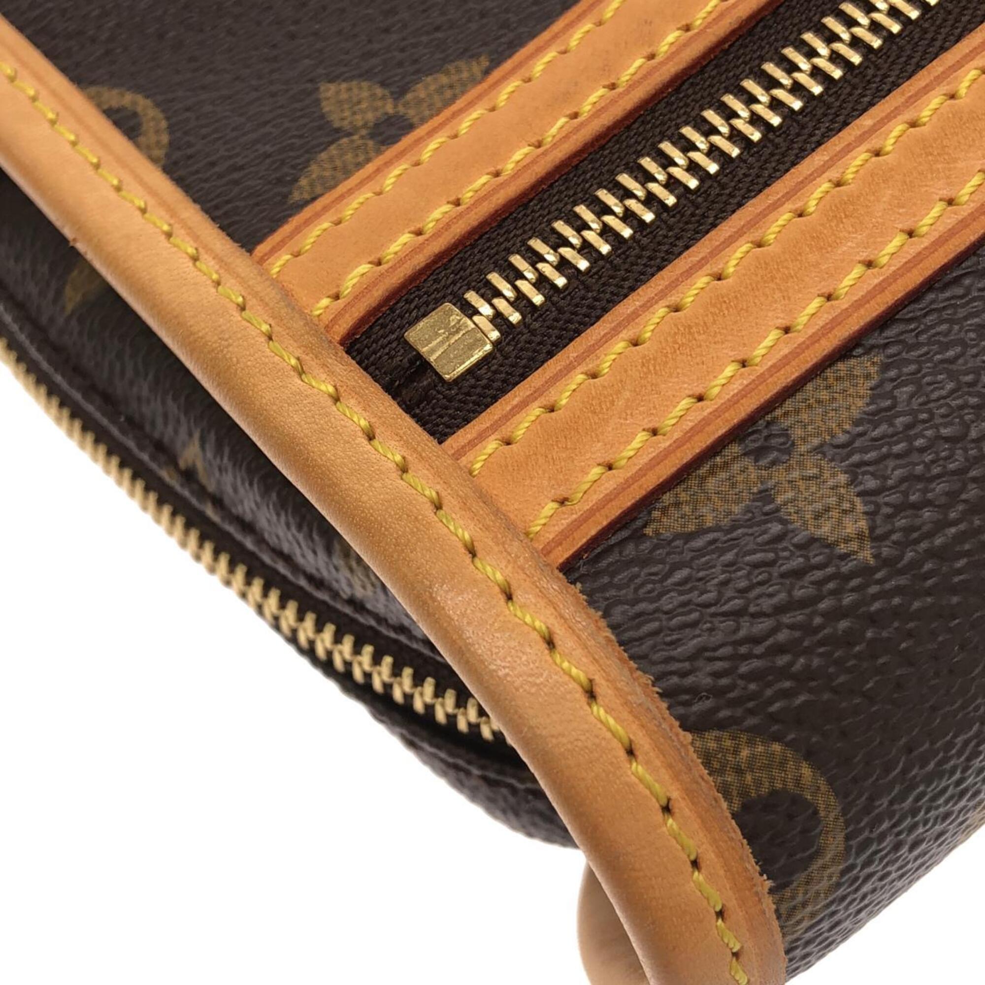 Louis Vuitton Marron Coated Canvas Shoulder Bag (Pre-Owned)