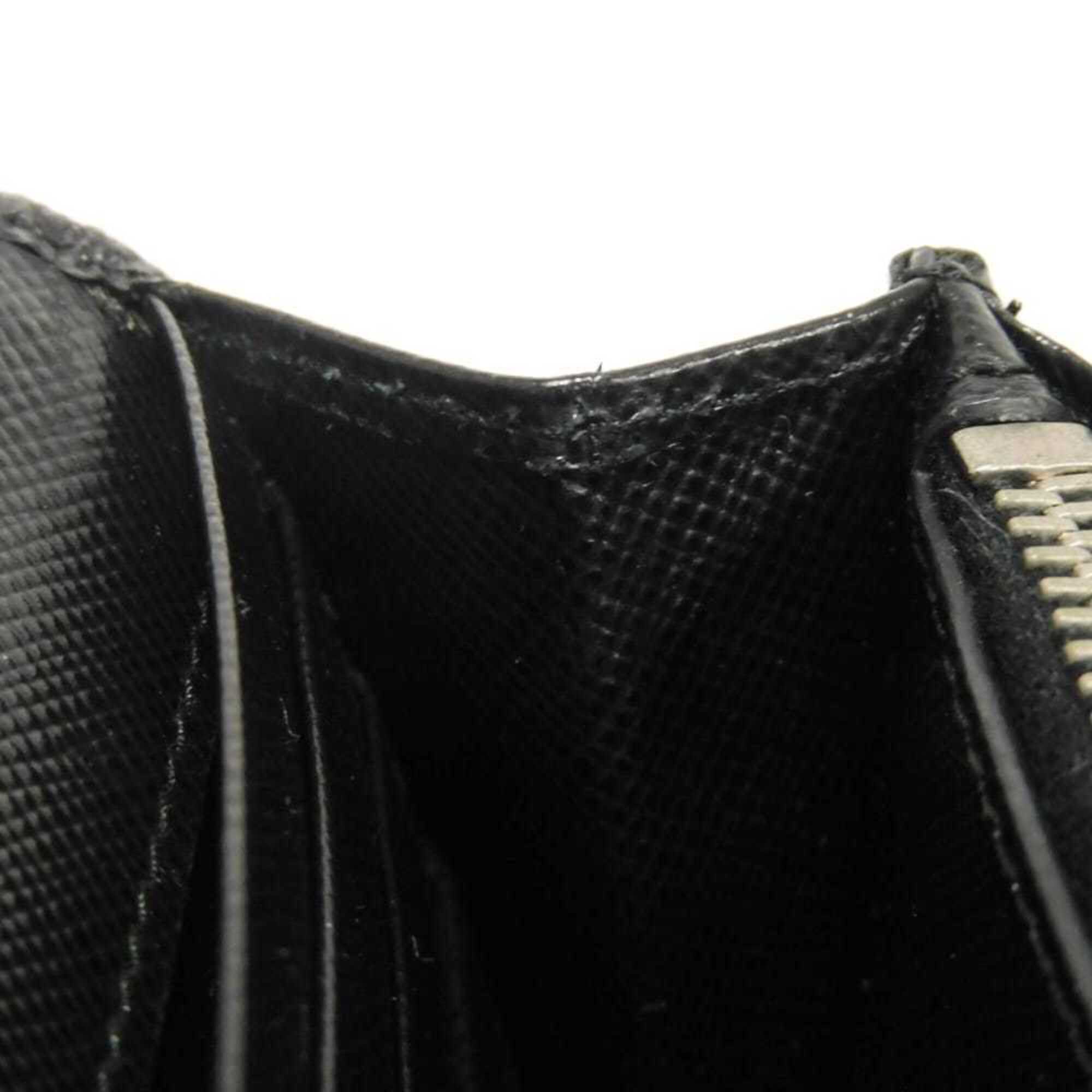 Prada Black Saffiano Long Wallet (Bi-Fold) (Pre-Owned)