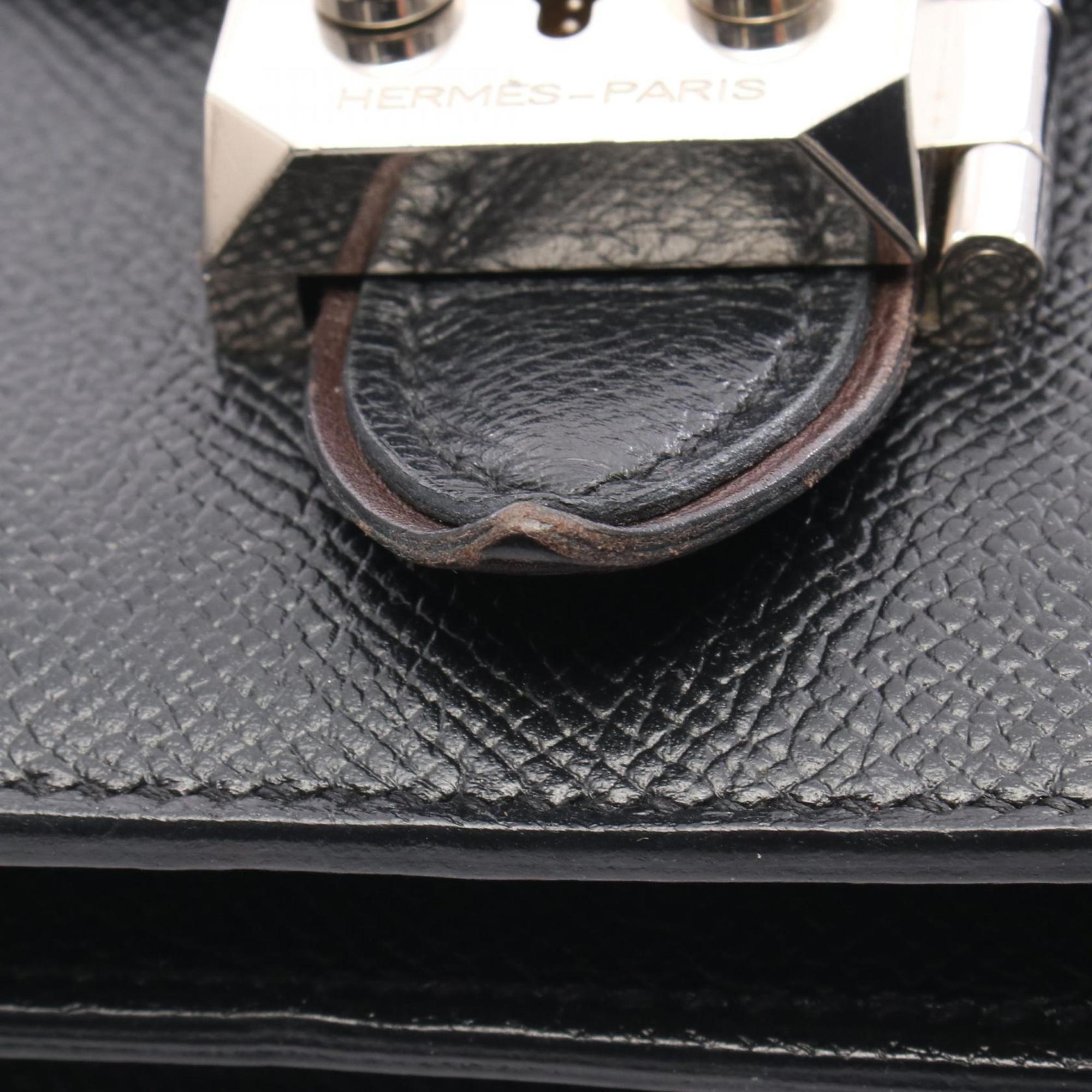 Hermes Black Epsom Leather Shoulder Bag (Pre-Owned)