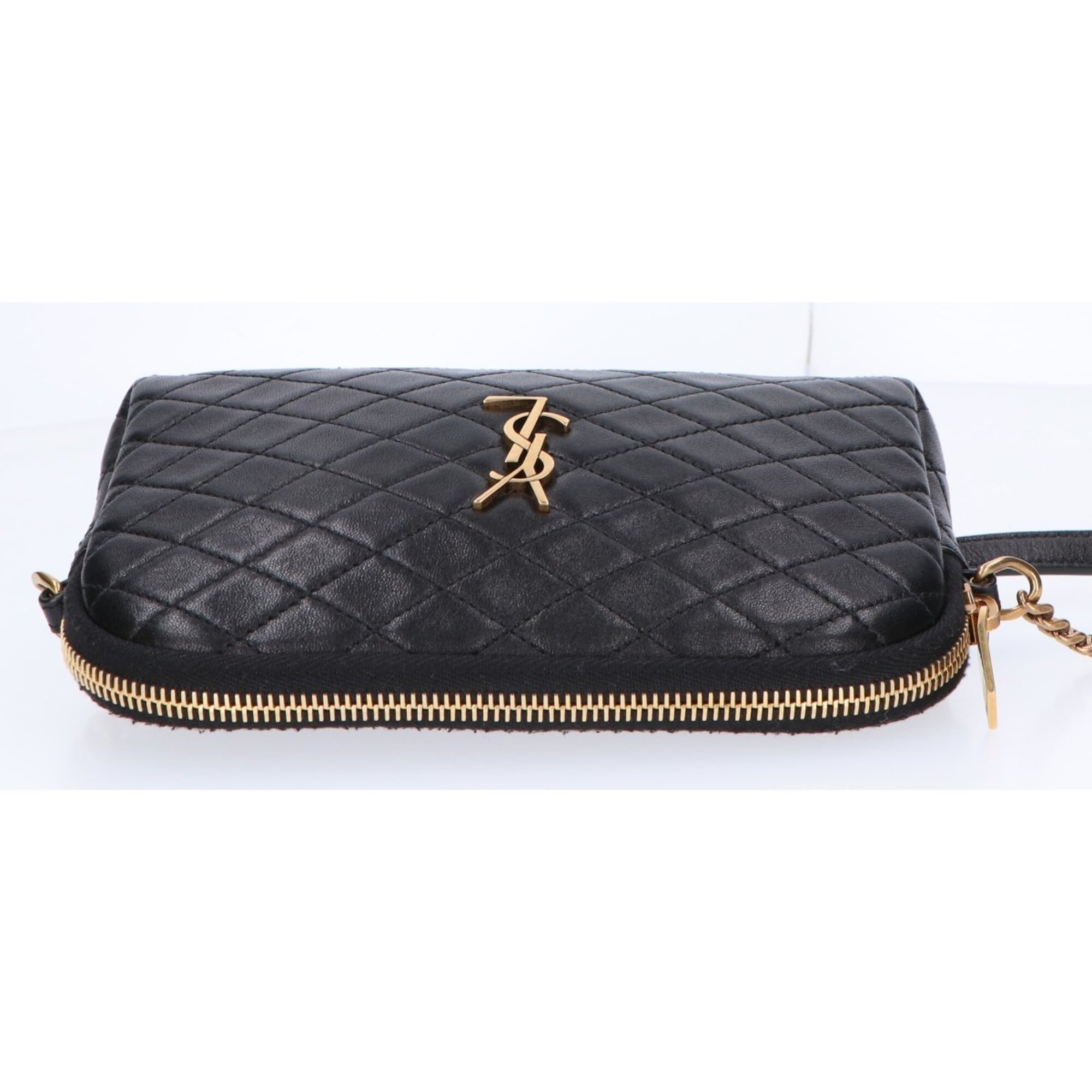 Yves Saint Laurent Black Leather Shoulder Bag (Pre-Owned)