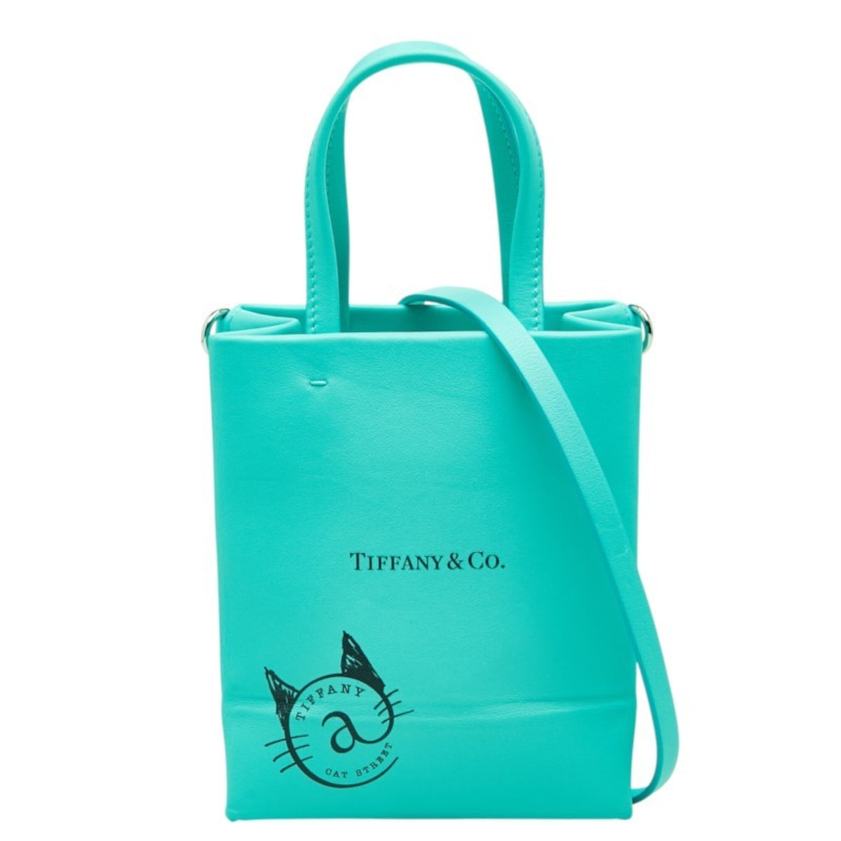 Tiffany Blue Leather Shoulder Bag (Pre-Owned)