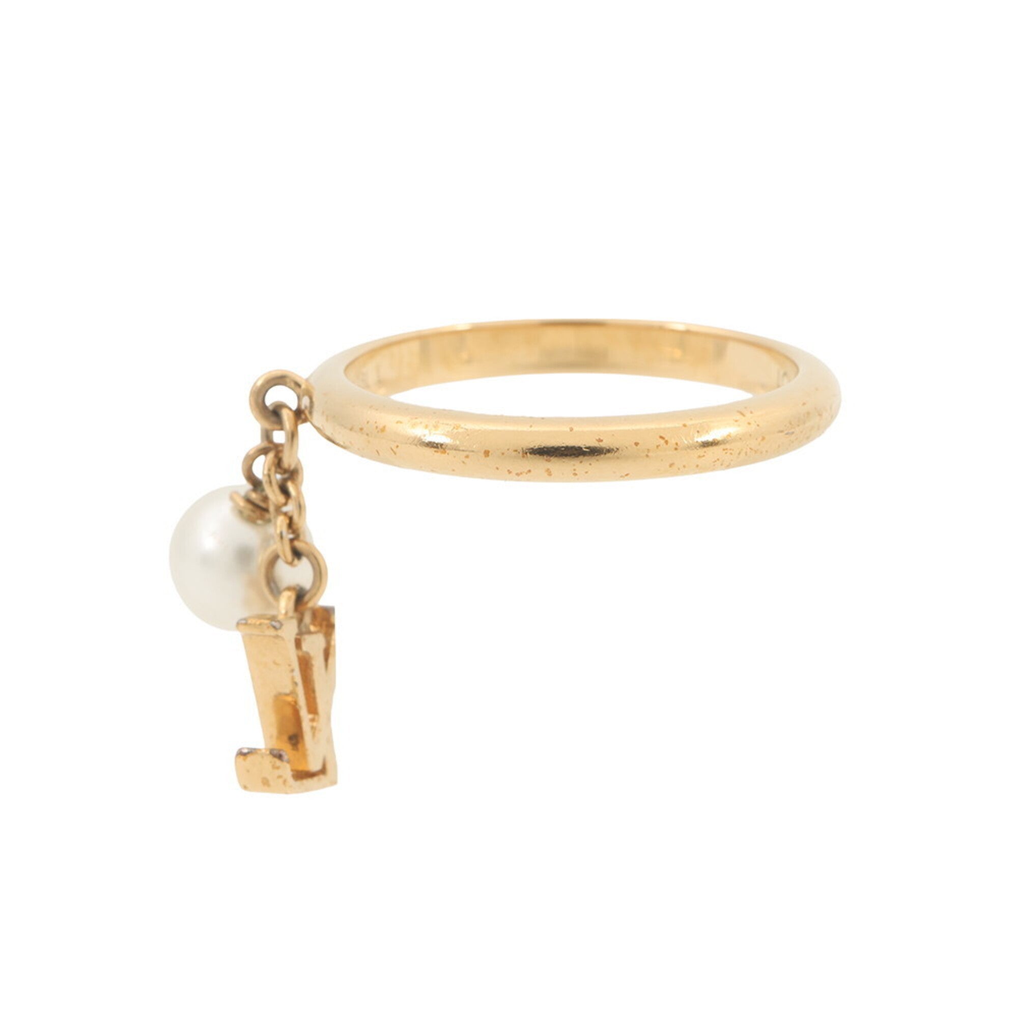 Louis Vuitton Gold Gold Plating Band Ring (Pre-Owned)