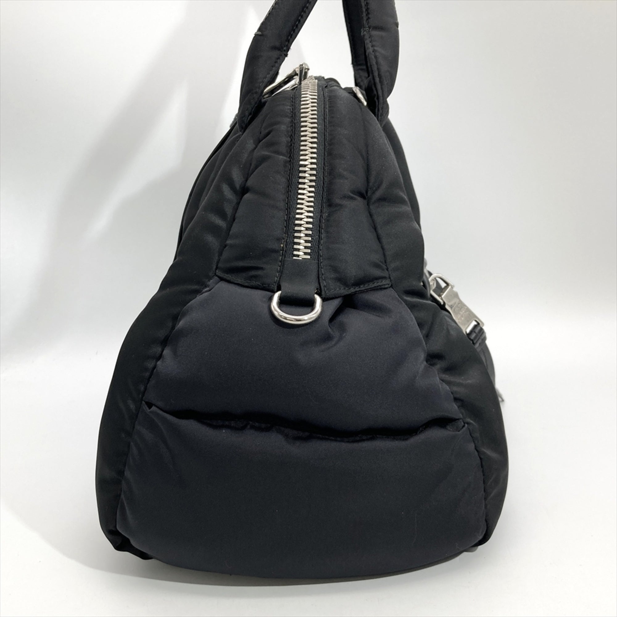 Prada Black Nylon Handbag Shoulder Bag (Pre-Owned)