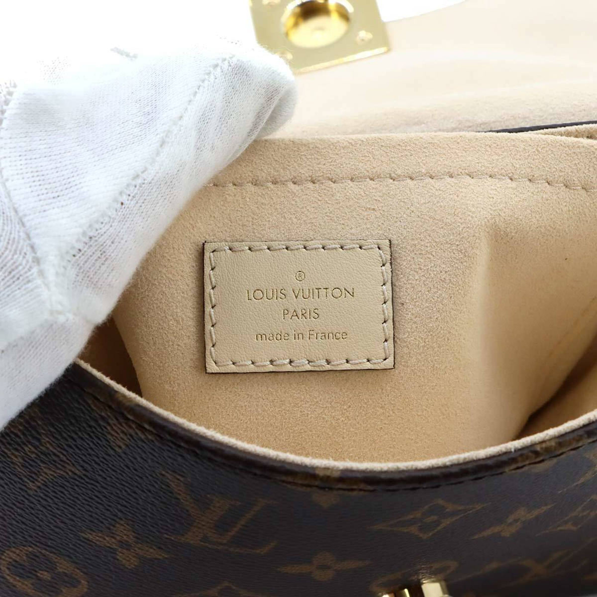 Louis Vuitton Monogram Monogram Canvas Leather Handbag (Pre-Owned)