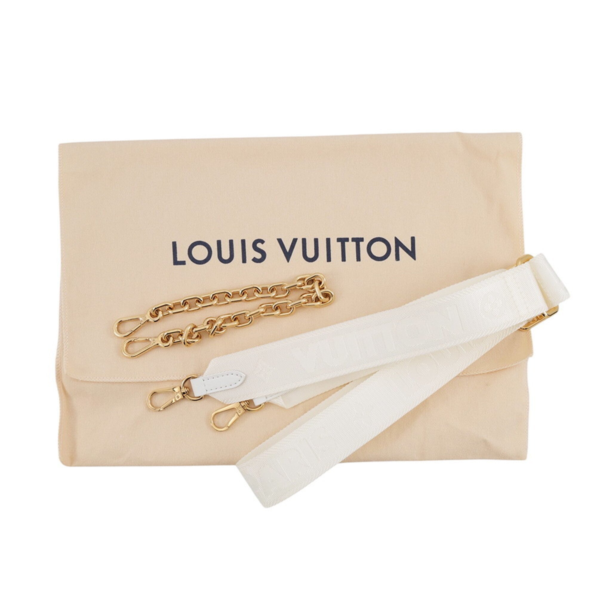 Louis Vuitton White Monogram Shoulder Bag (Pre-Owned)