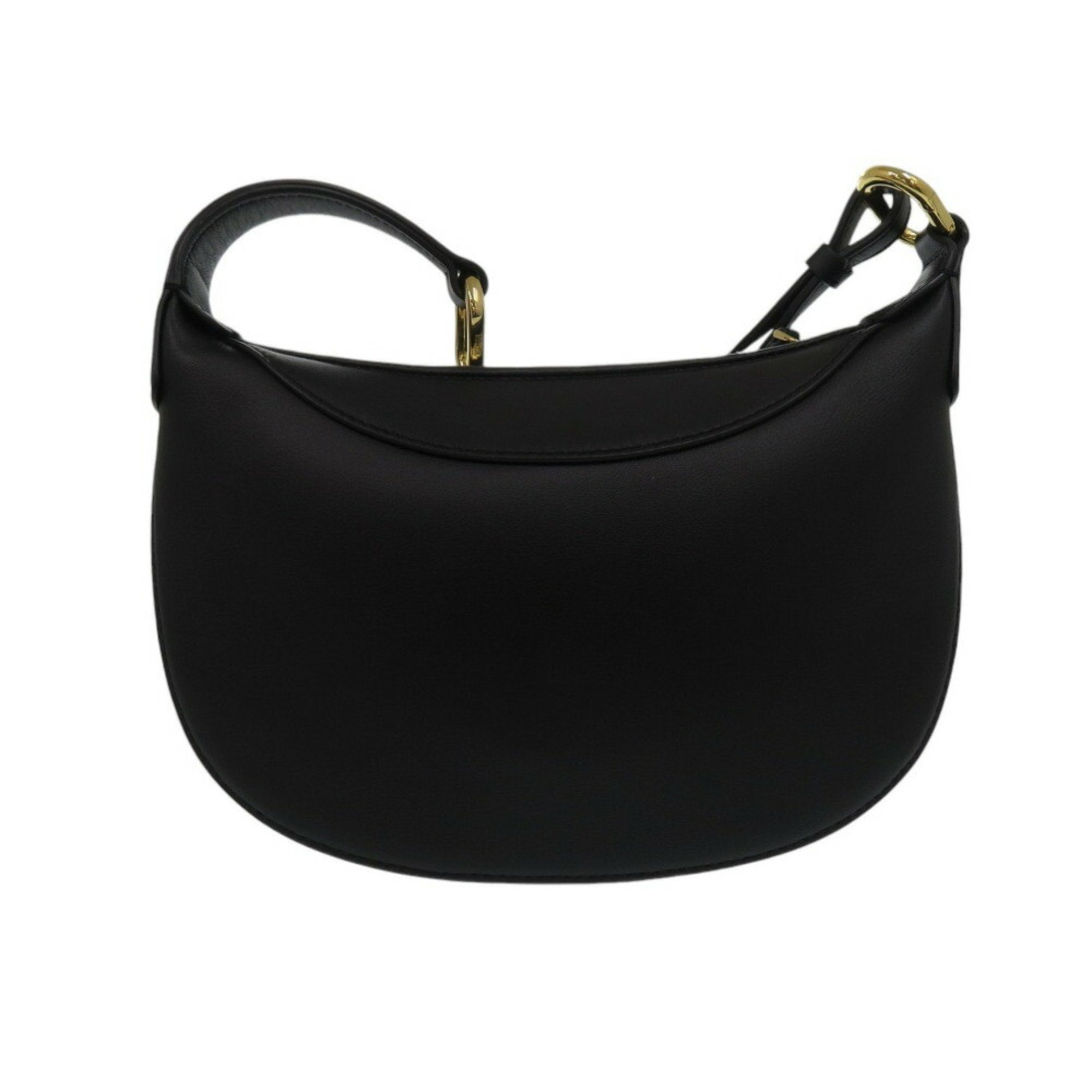 Mcm Black Leather Shoulder Bag (Pre-Owned)