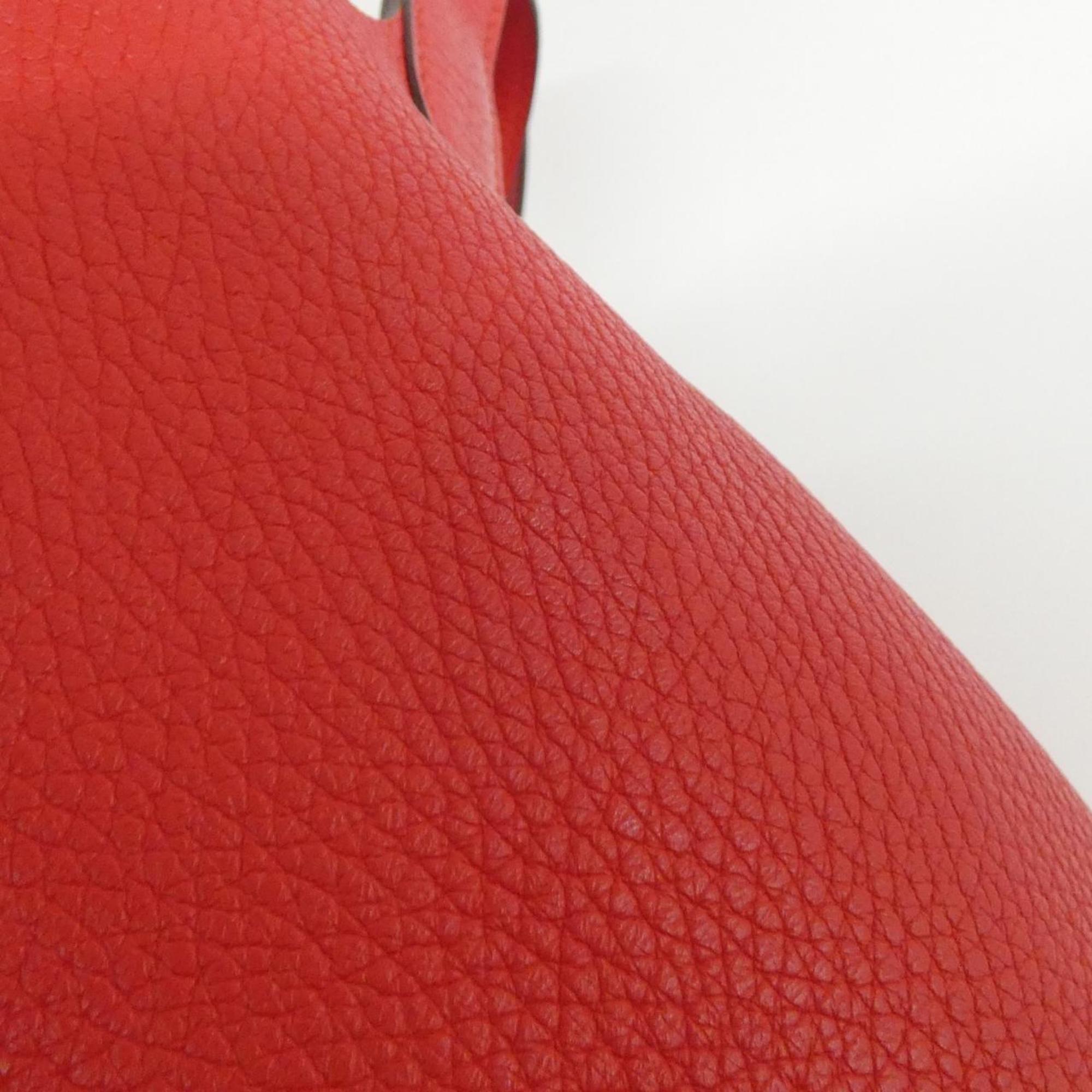 Hermes Gold Taurillon Clemence Leather Handbag (Pre-Owned)