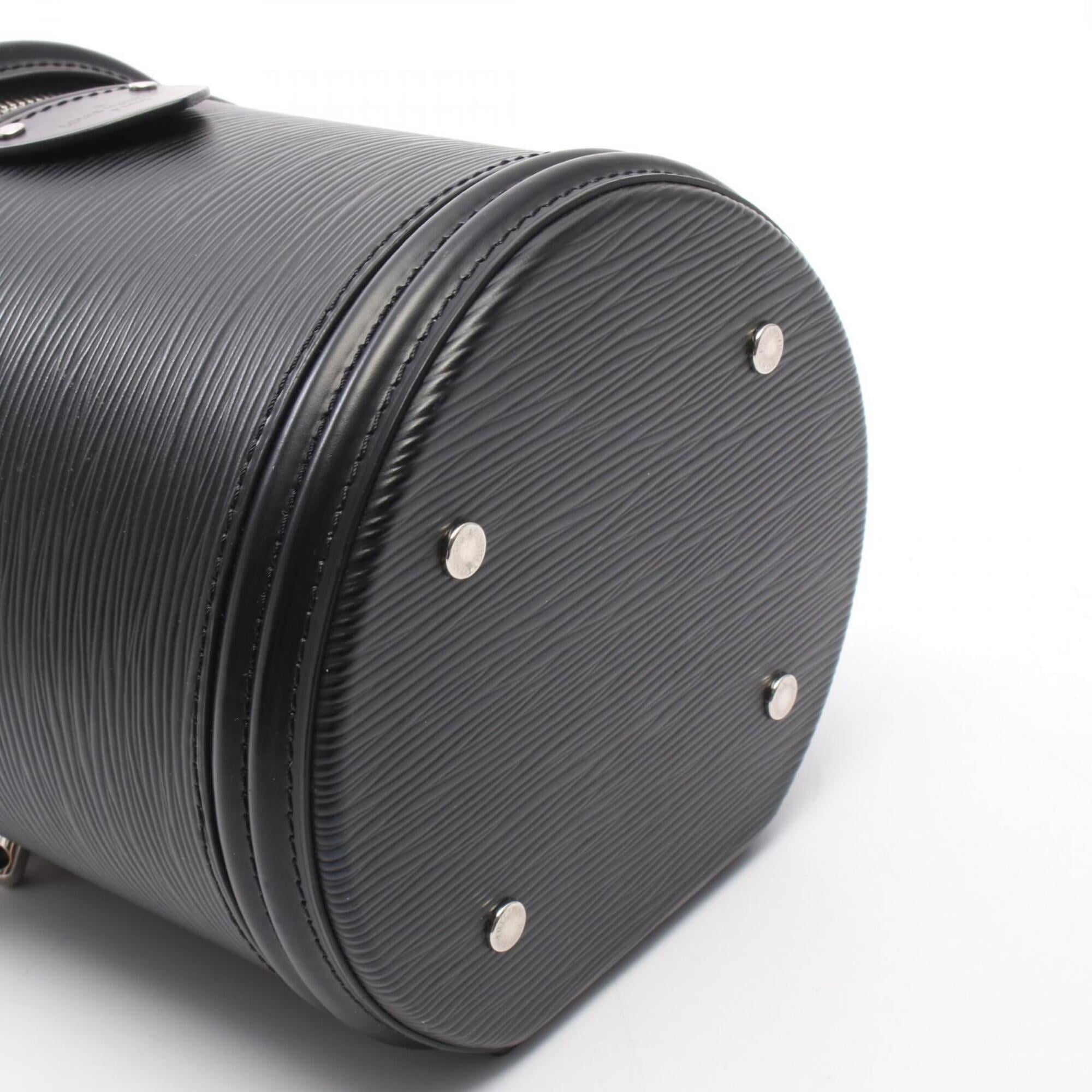Louis Vuitton Black Leather Handbag (Pre-Owned)