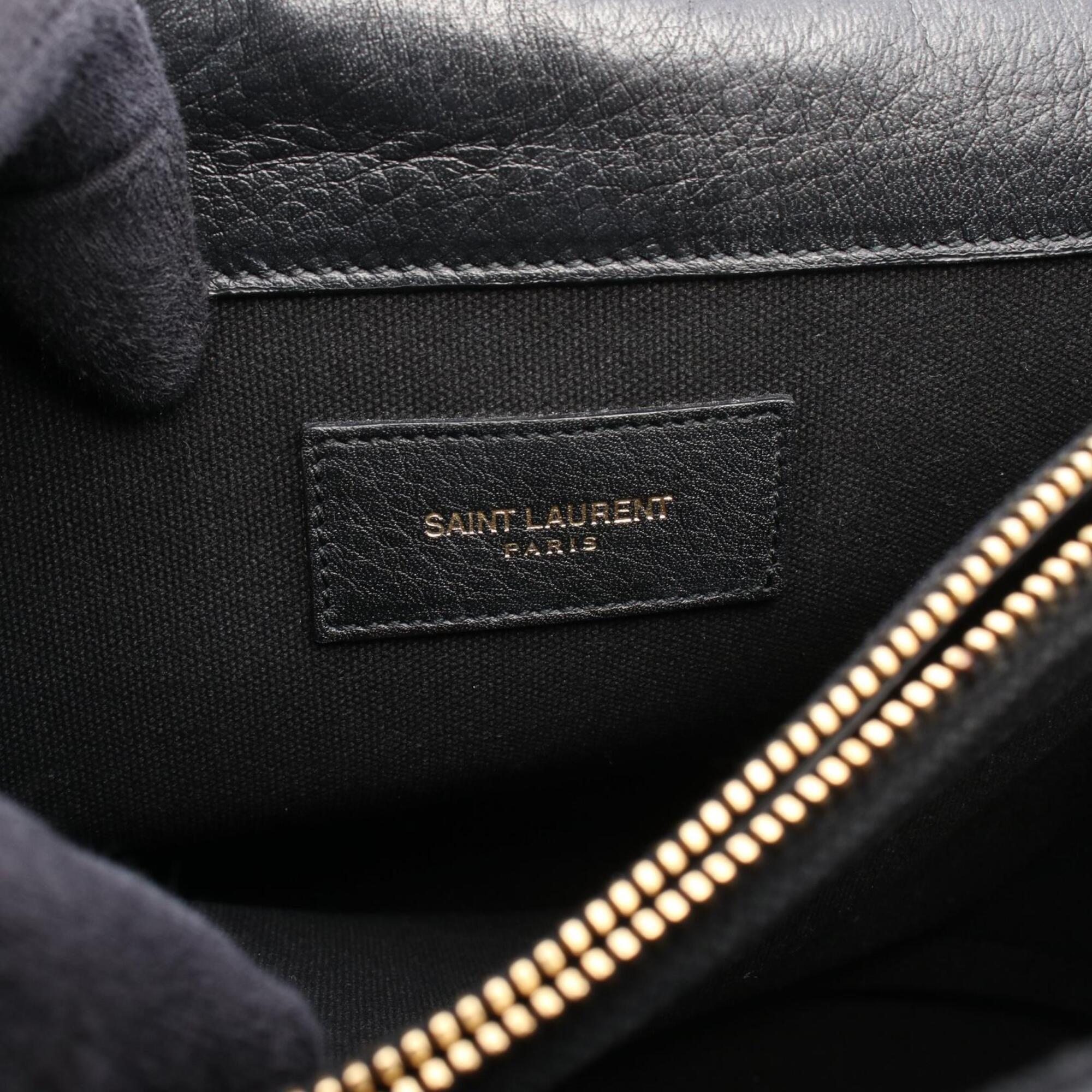 Yves Saint Laurent Black Leather Handbag (Pre-Owned)