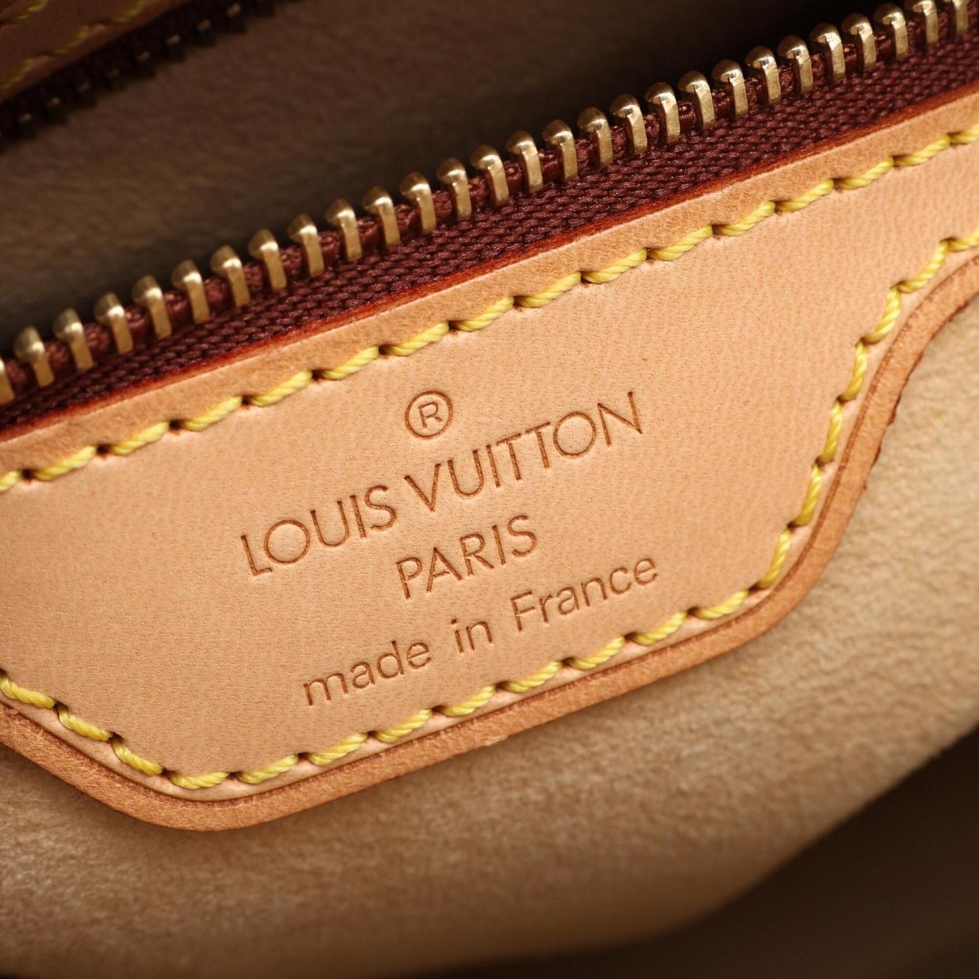 Louis Vuitton Brown Coated Canvas Pvc Monogram Leather Handbag Shoulder Bag (Pre-Owned)