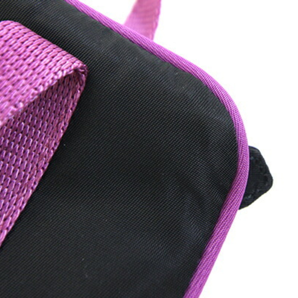 Prada Black Purple Nylon Handbag (Pre-Owned)