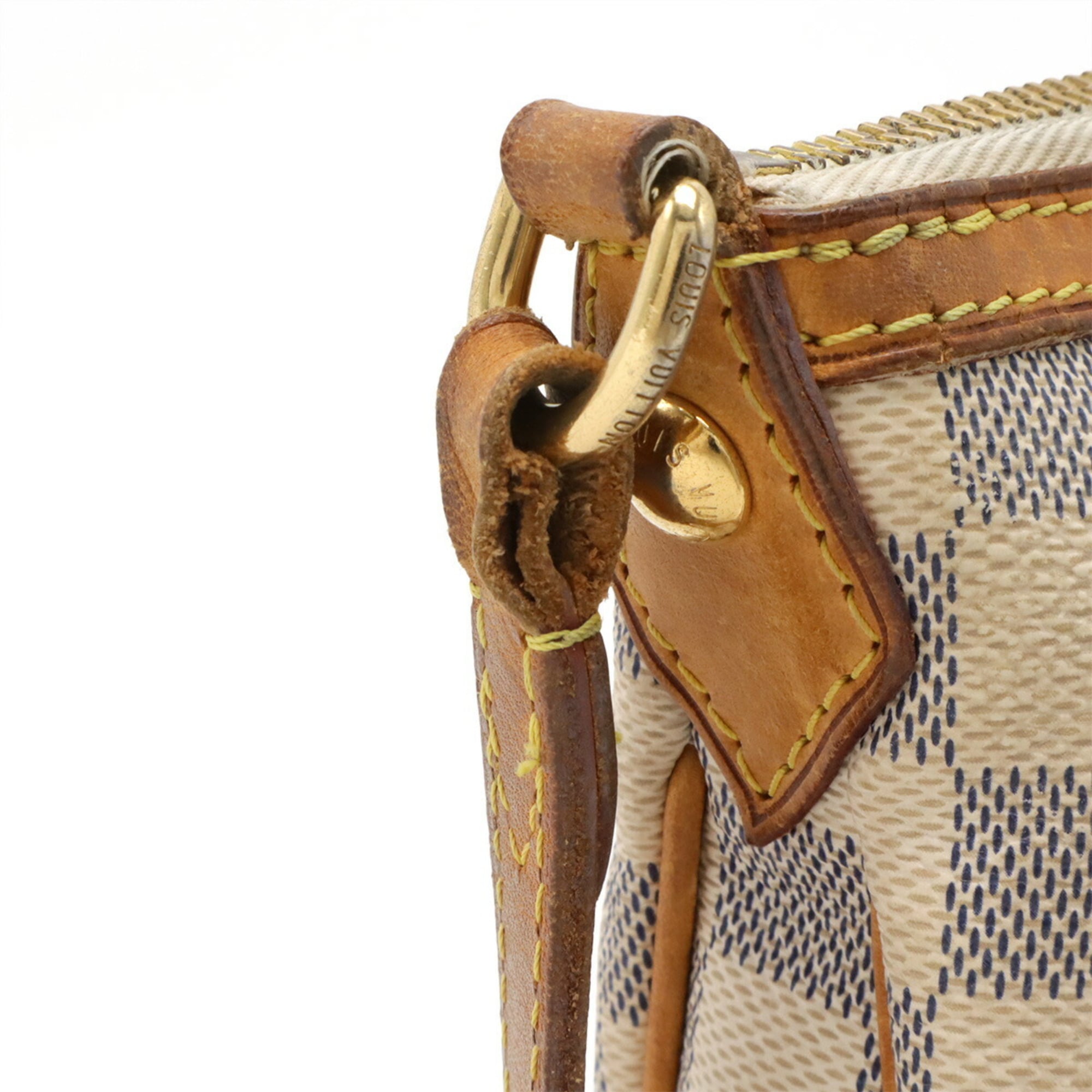 Louis Vuitton Damier Azur Ivory Canvas Shoulder Bag (Pre-Owned)