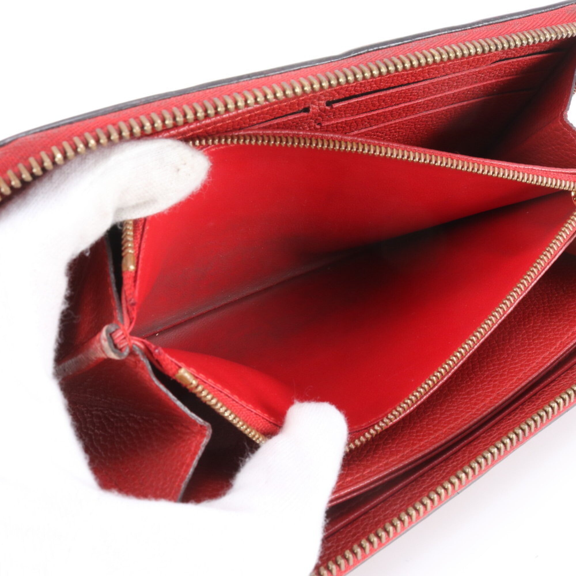 Louis Vuitton Monogram Empreinte Sacrlet Leather Long Wallet (Bi-Fold) (Pre-Owned)