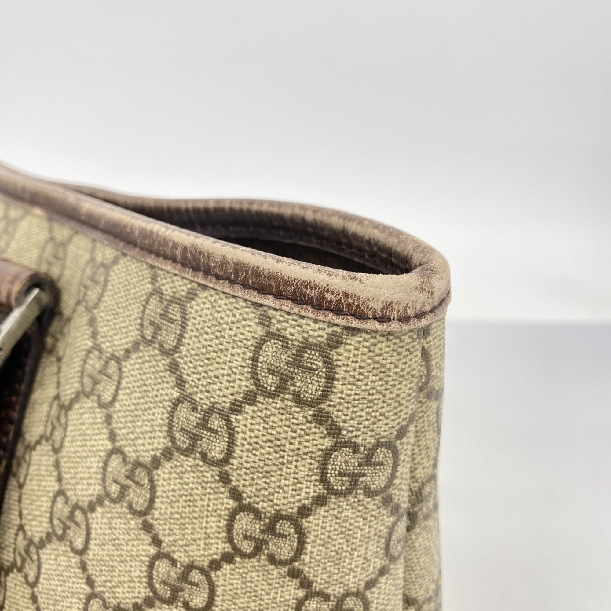 Gucci Brown Pvc Tote Bag (Pre-Owned)