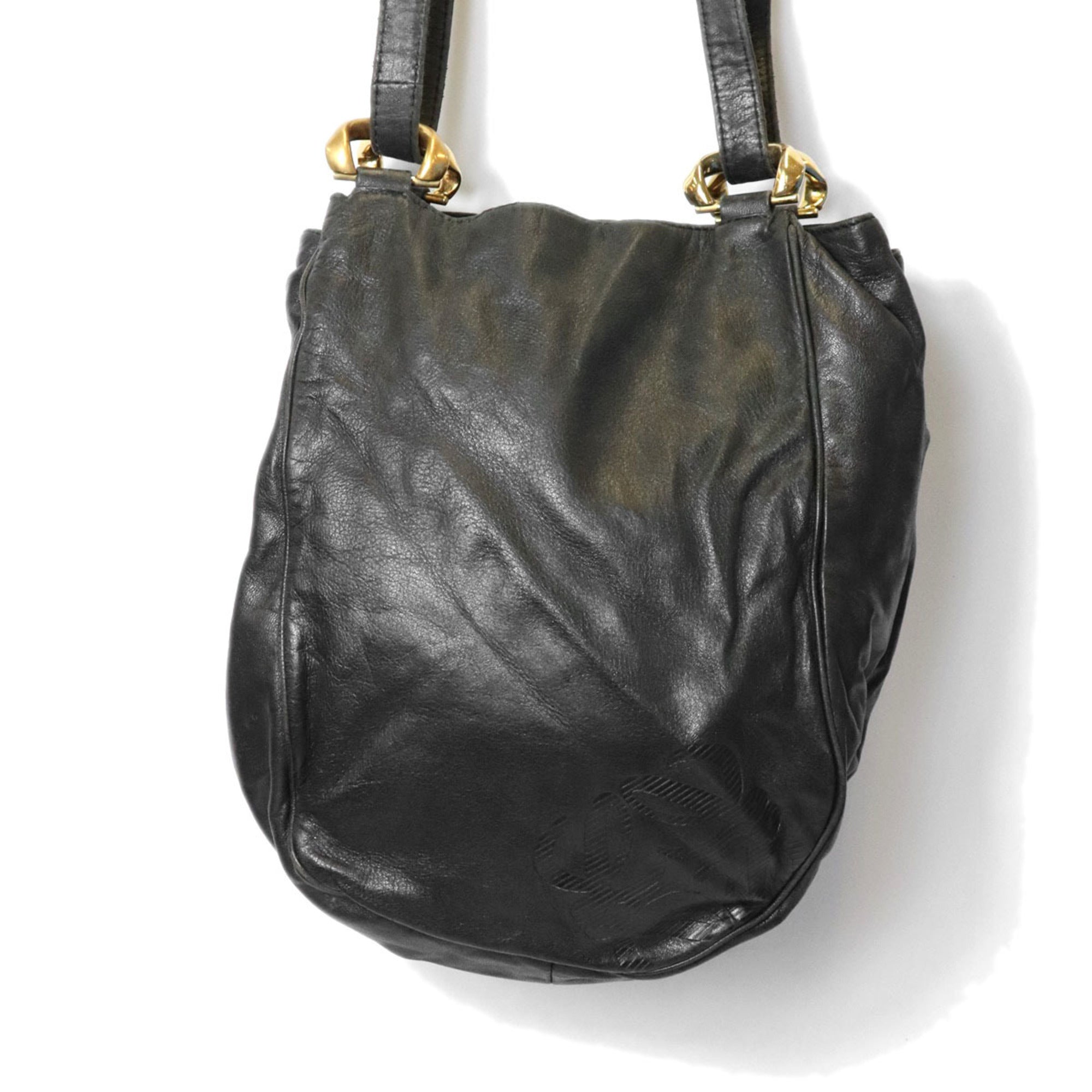 Loewe Black Leather Shoulder Bag (Pre-Owned)