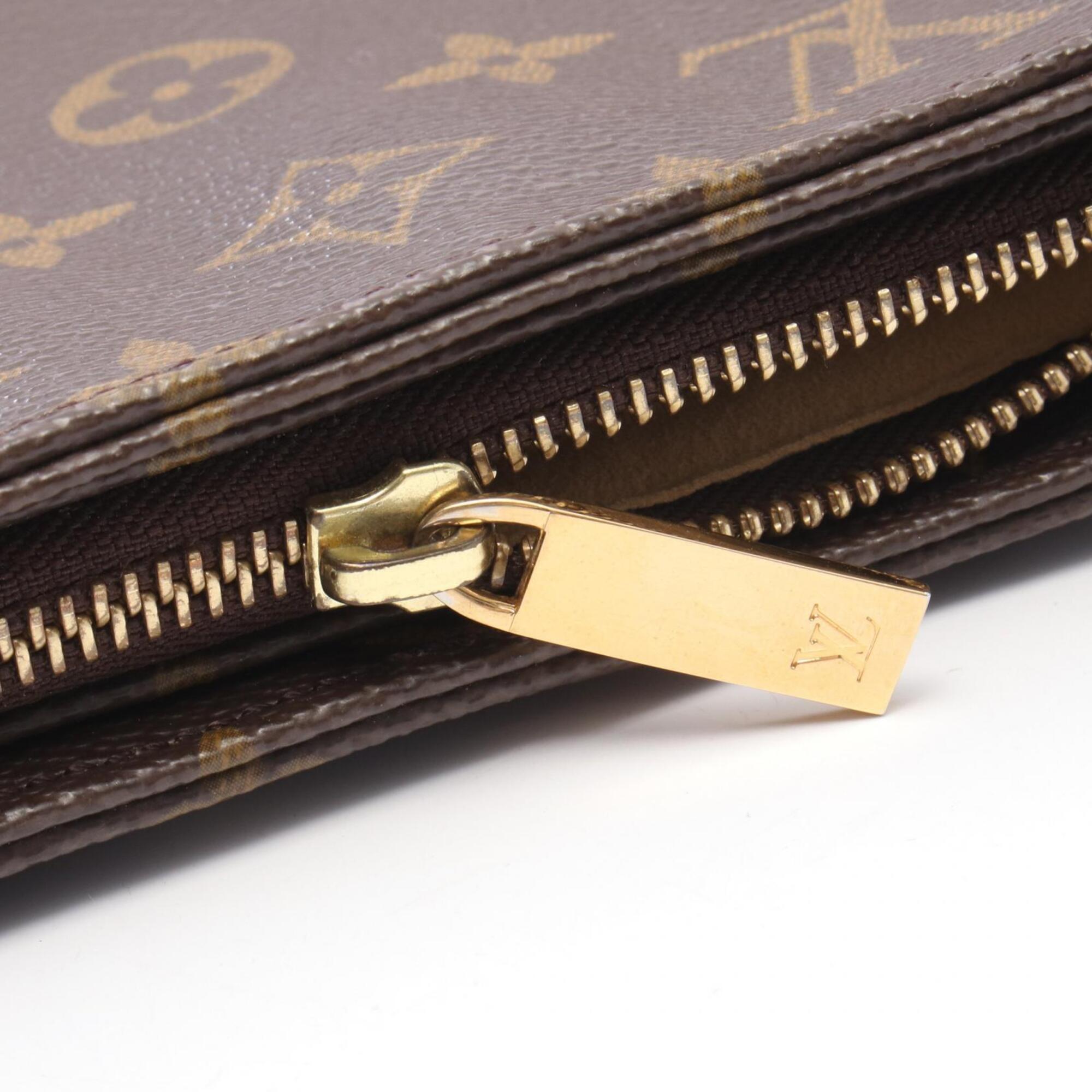 Louis Vuitton Brown Coated Canvas Monogram Pvc Leather Handbag Shoulder Bag (Pre-Owned)