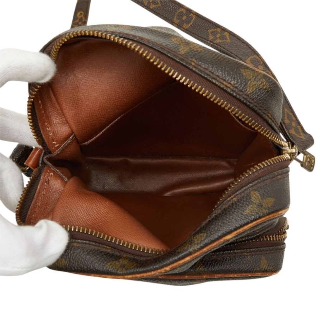 Louis Vuitton Brown Pvc Leather Shoulder Bag (Pre-Owned)